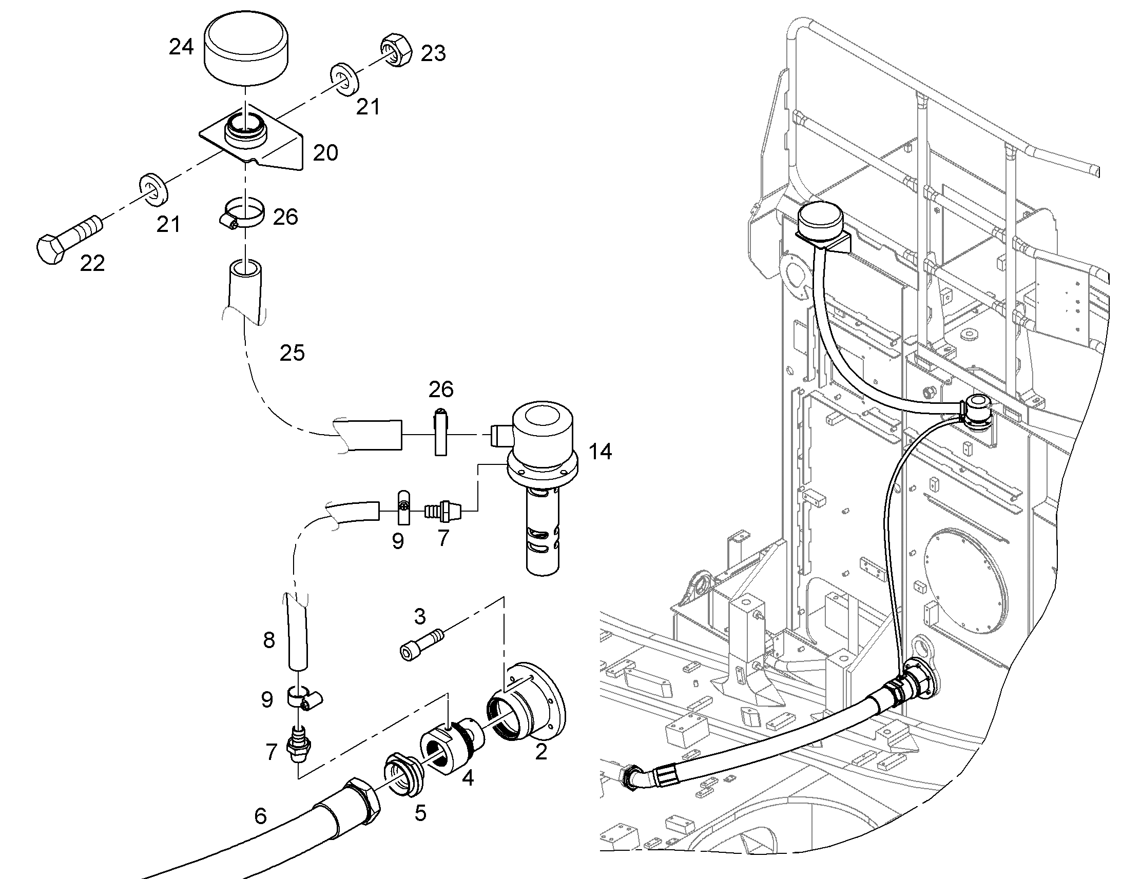 КОНСОЛЬ 10829848 LIEBHERR