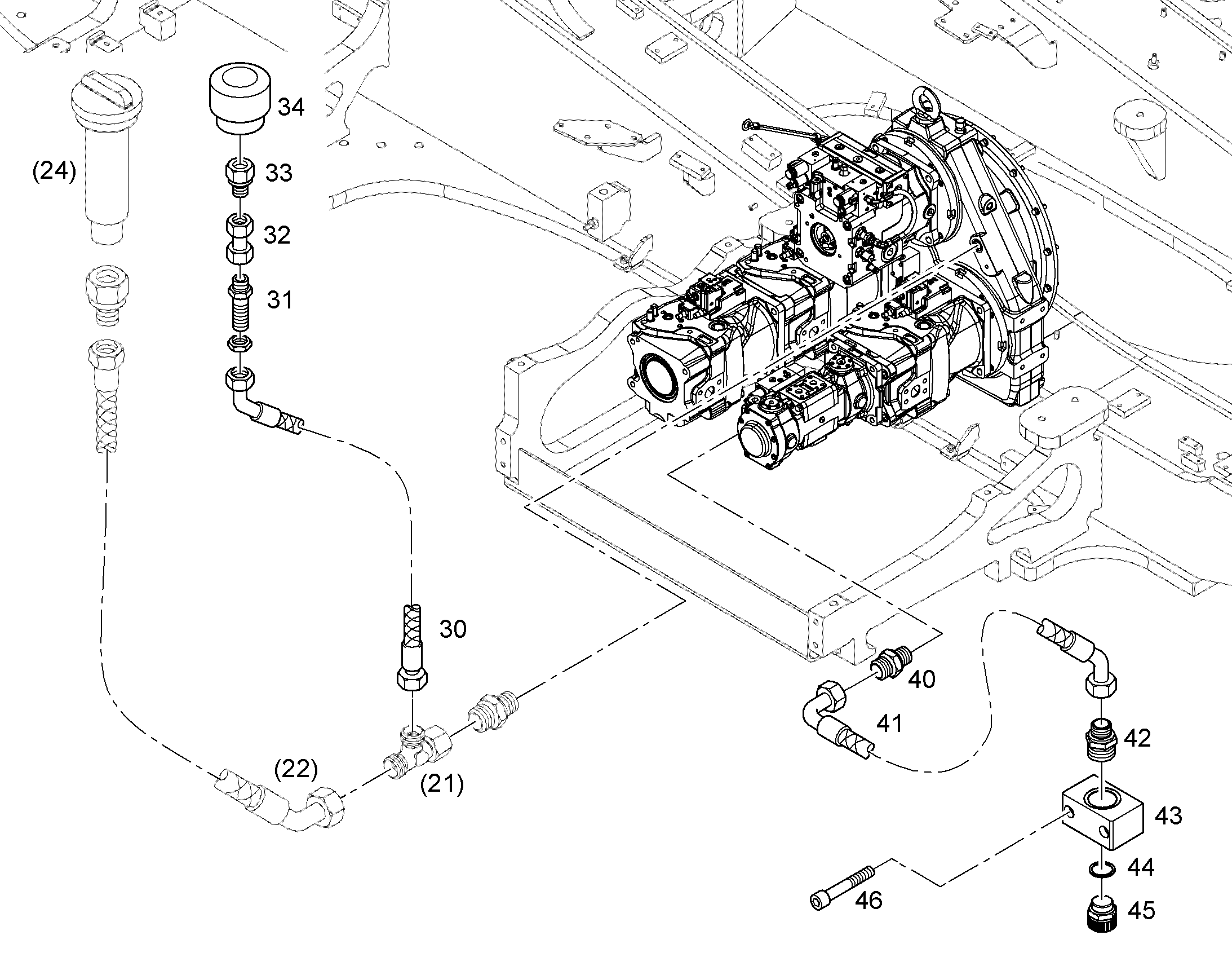 СОЕДИНЕНИЕ РЕЗЬБОВОЕ GAI 22L G1-M30X2 10340274 LIEBHERR