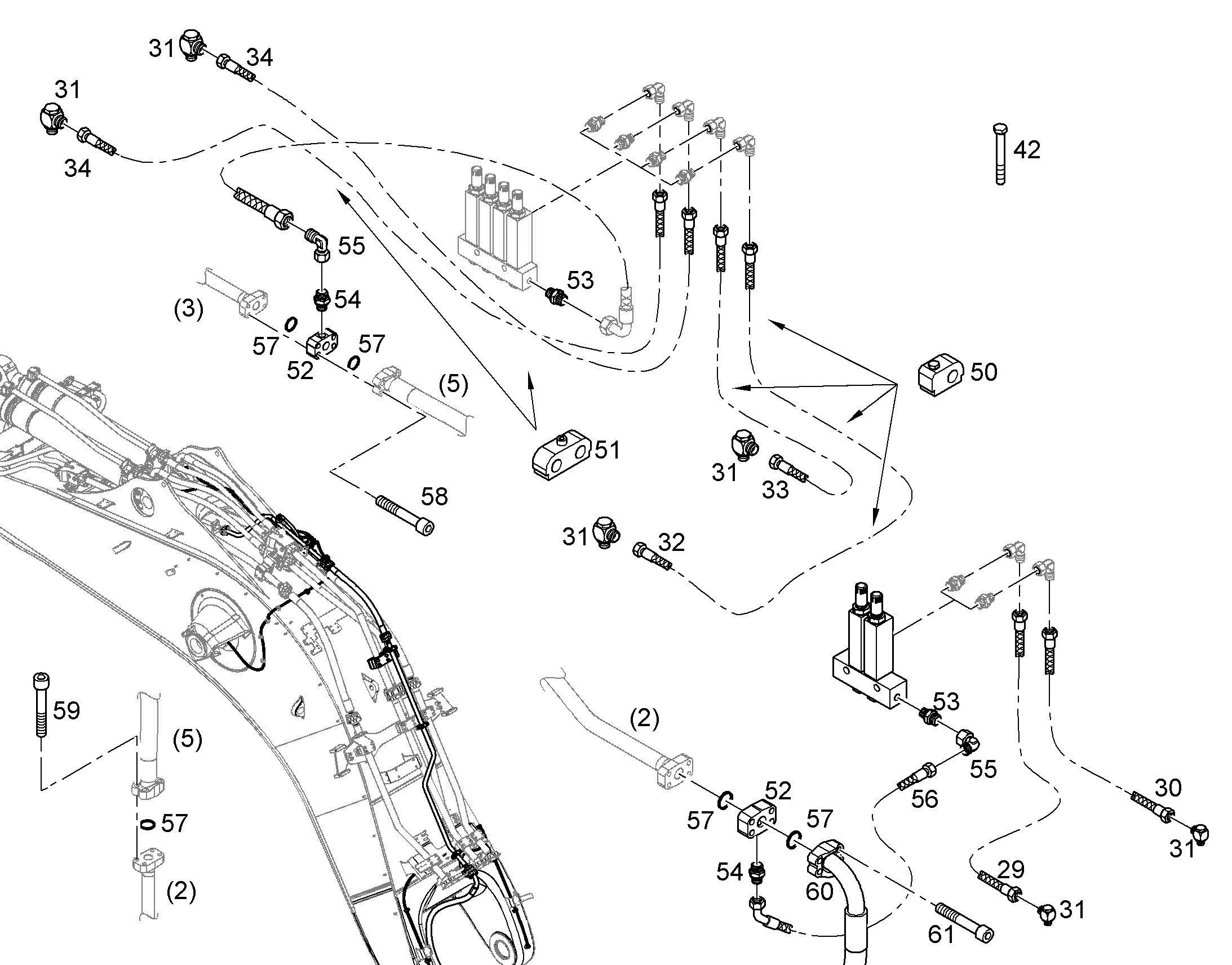 ШЛАНГ 12X700 5614829 LIEBHERR
