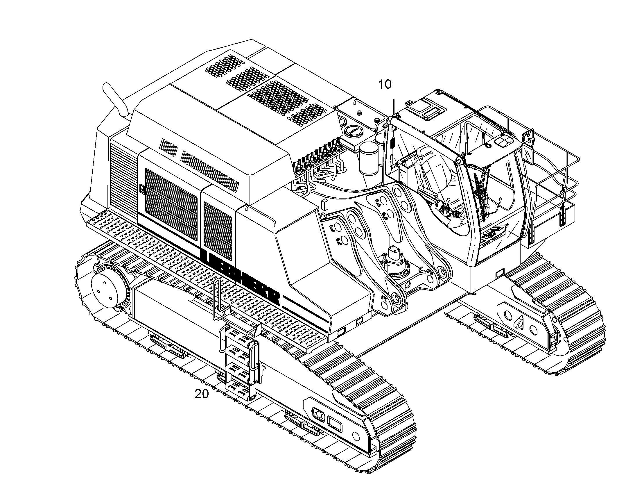 ВЫВОД ХОЛОДА Д. ПОВ. ПЛАТФОРМЫ -40°C 11075155 LIEBHERR