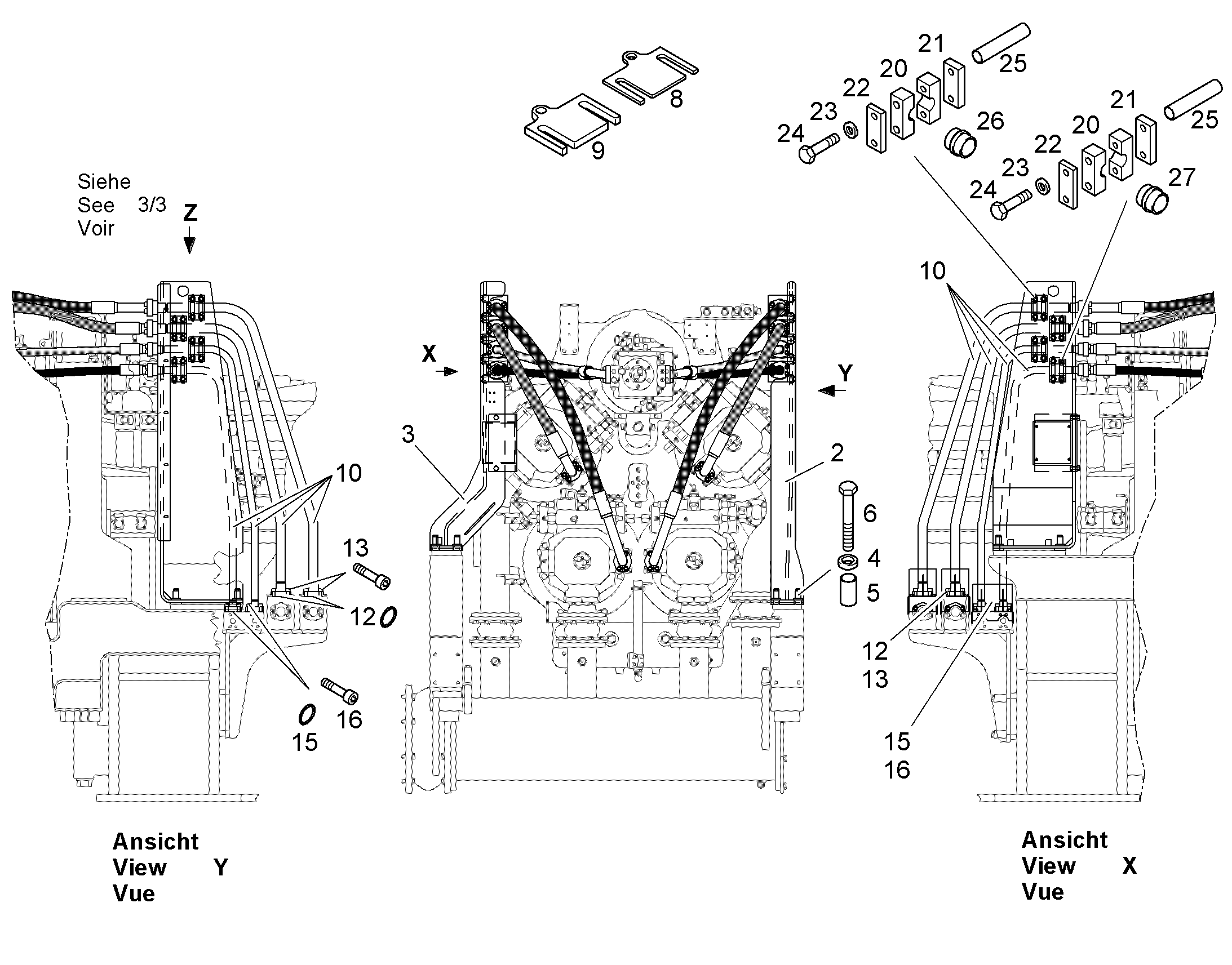 ПРОТИВООТКАТНЫЙ УПОР 11077408 LIEBHERR
