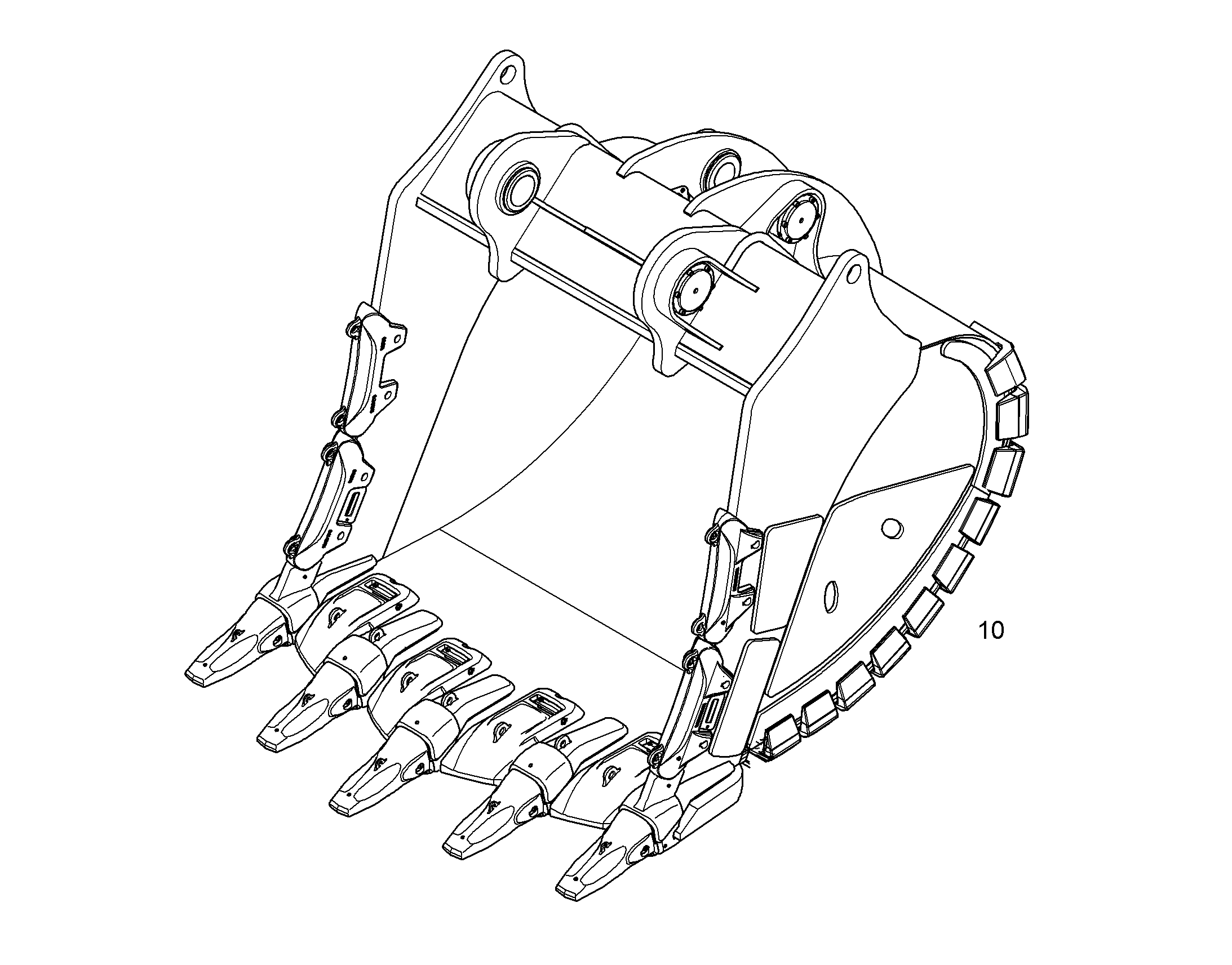 ЛОПАТА ОБРАТНАЯ HDV 11076700 LIEBHERR