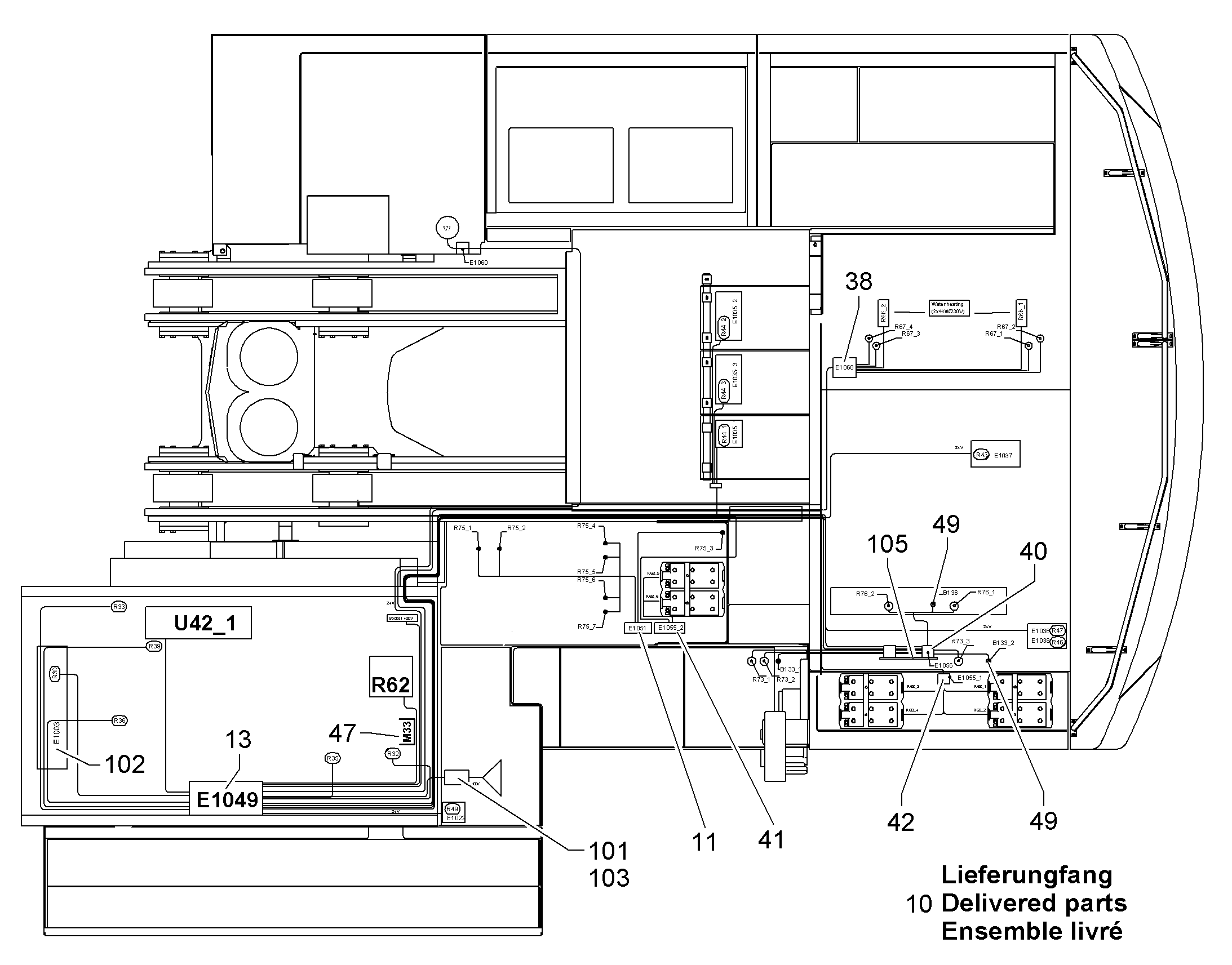 ПОСТАВЛЯЕМЫЙ КОМПЛЕКТ 11002365 LIEBHERR