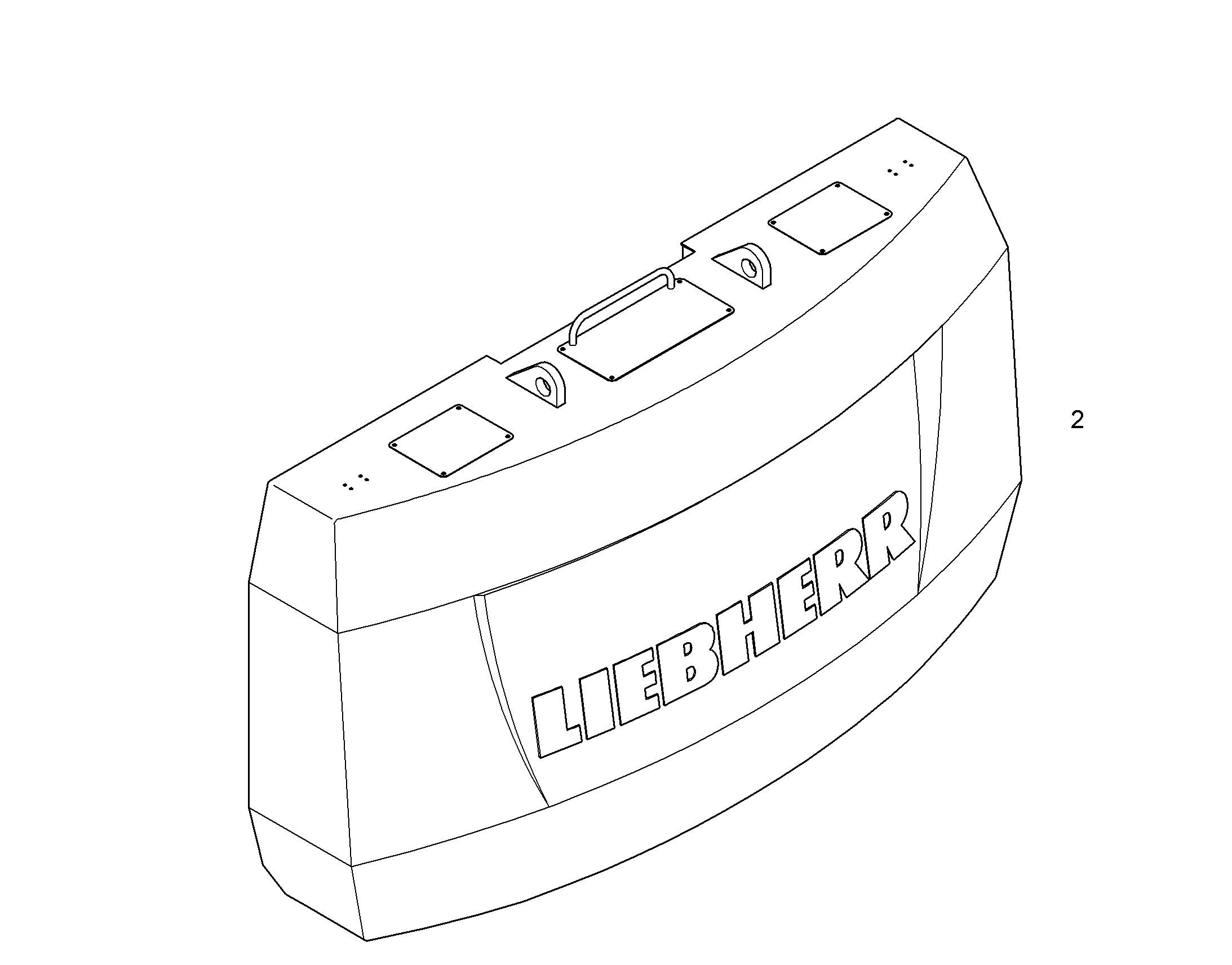 БАЛЛАСТНЫЙ ГРУЗ, УЗЕЛ 10838610 LIEBHERR