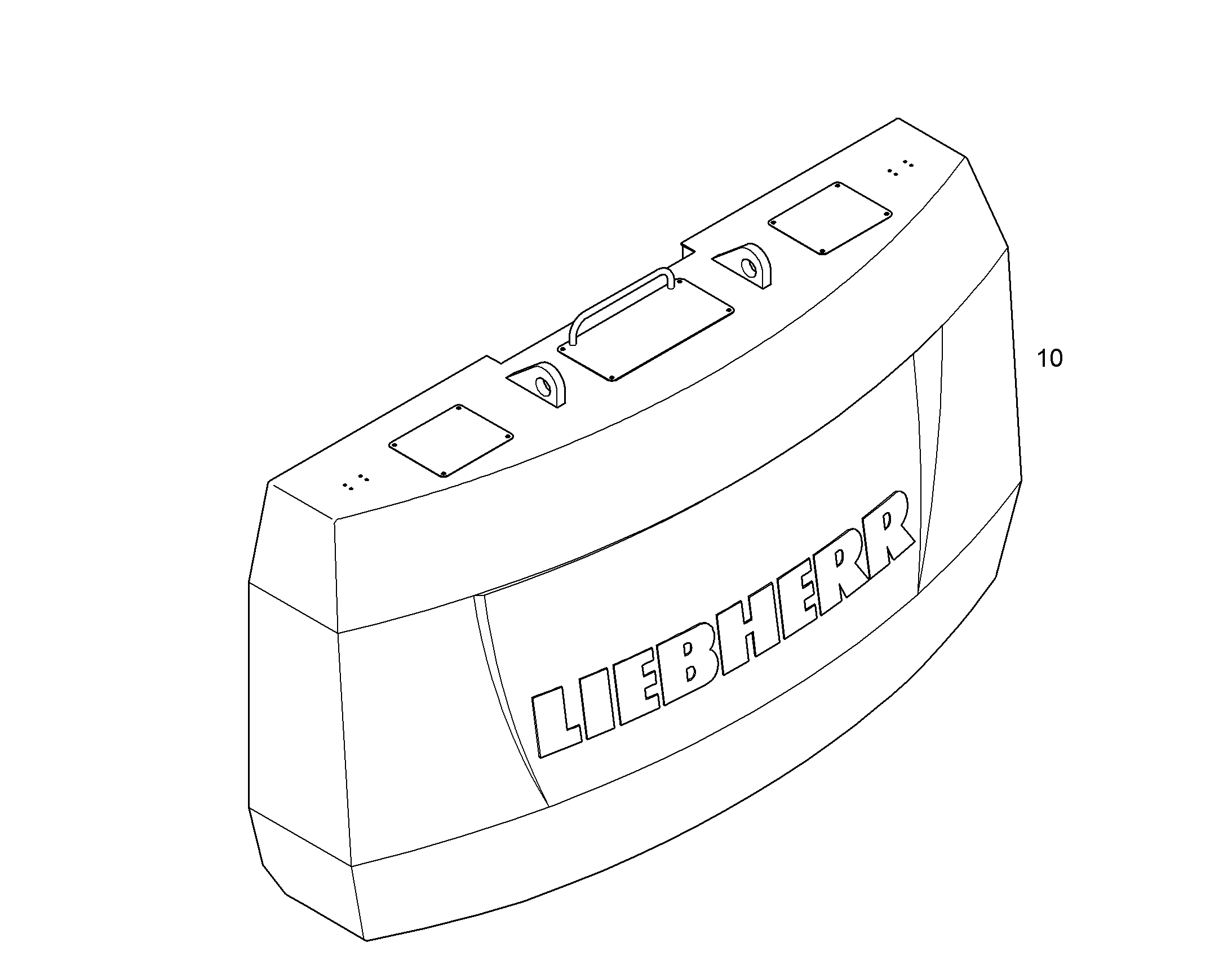 БАЛЛАСТНЫЙ ГРУЗ, УЗЕЛ 10830675 LIEBHERR