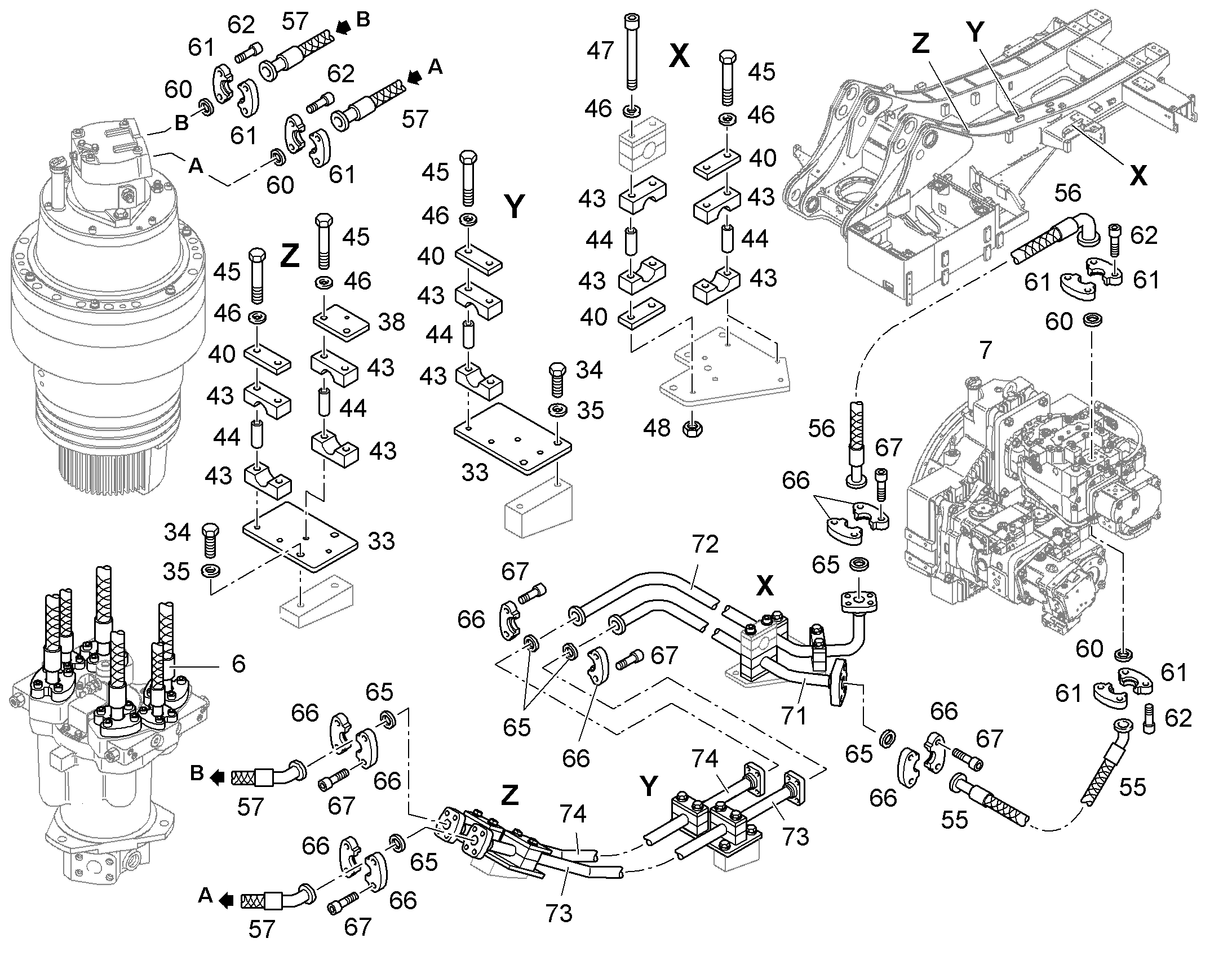 ШЛАНГИ ПАРОВЫЕ 11074806 LIEBHERR