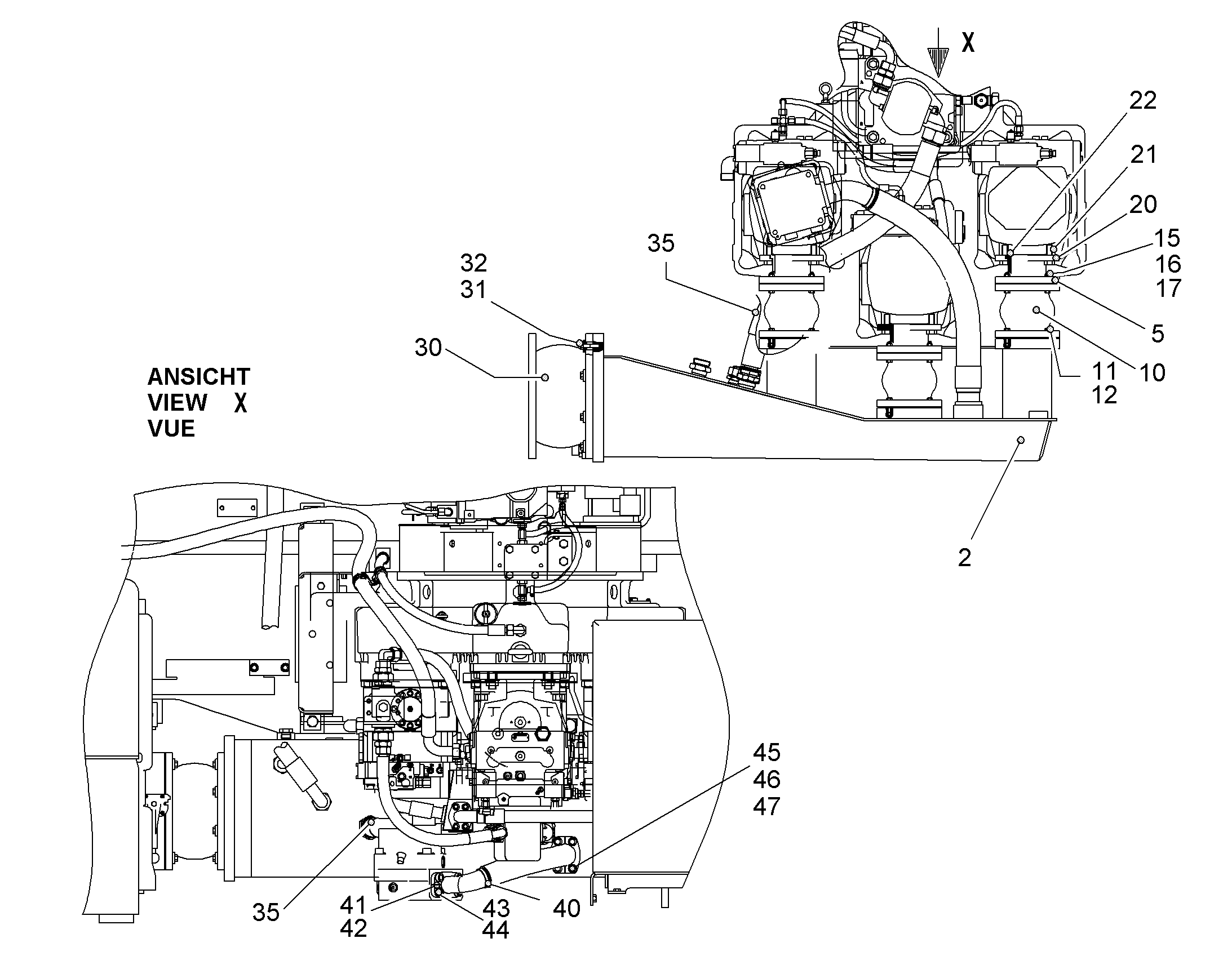 ШЛАНГ 40X880 11100164 LIEBHERR