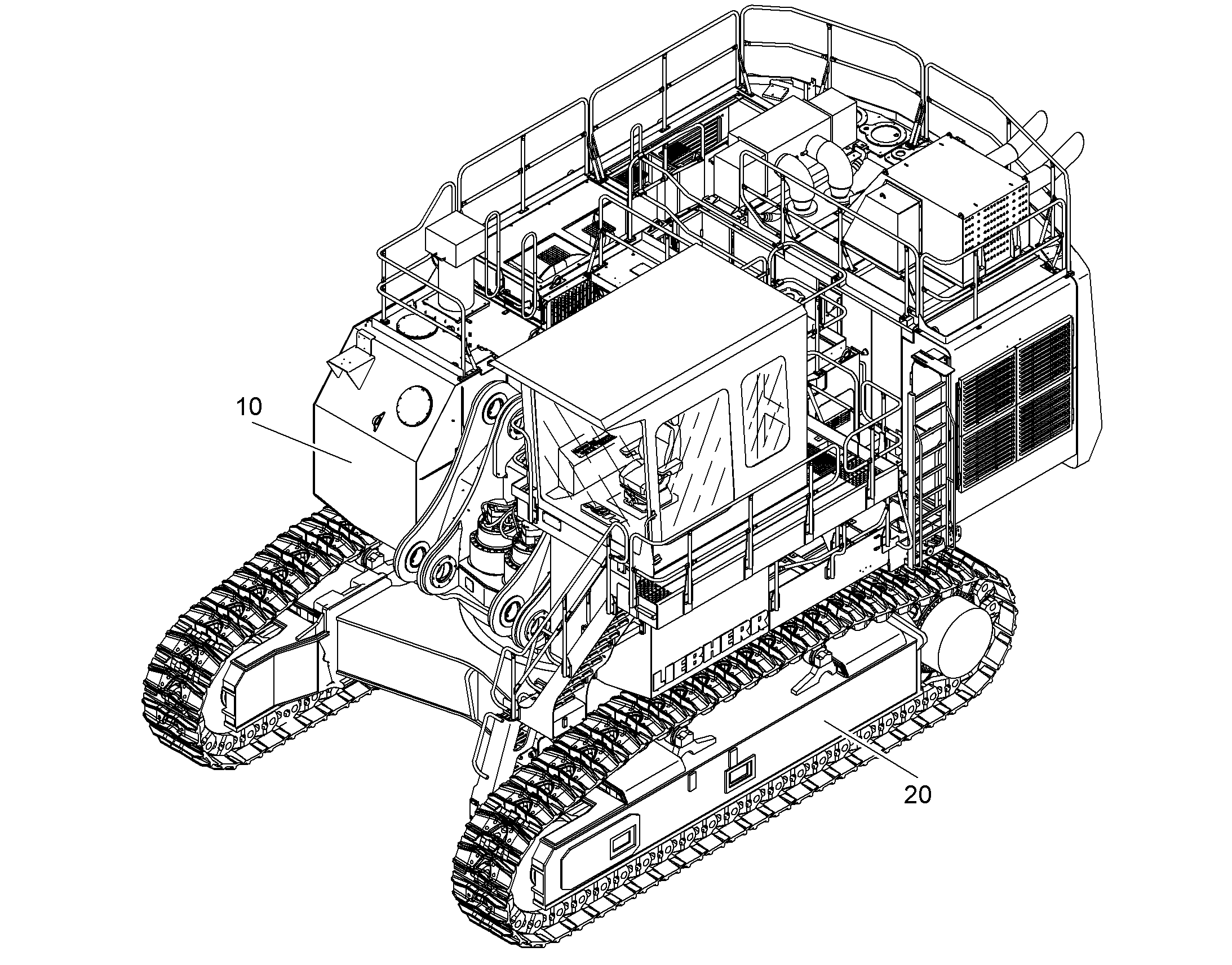 ВЫВОД ХОЛОДА Д. ПОВ. ПЛАТФОРМЫ 11070736 LIEBHERR