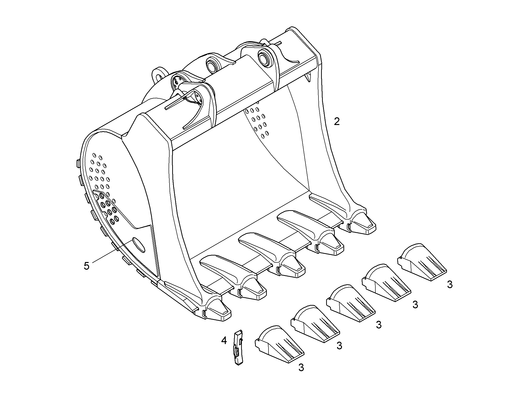 ЛОПАТА ОБРАТНАЯ 10404140 LIEBHERR