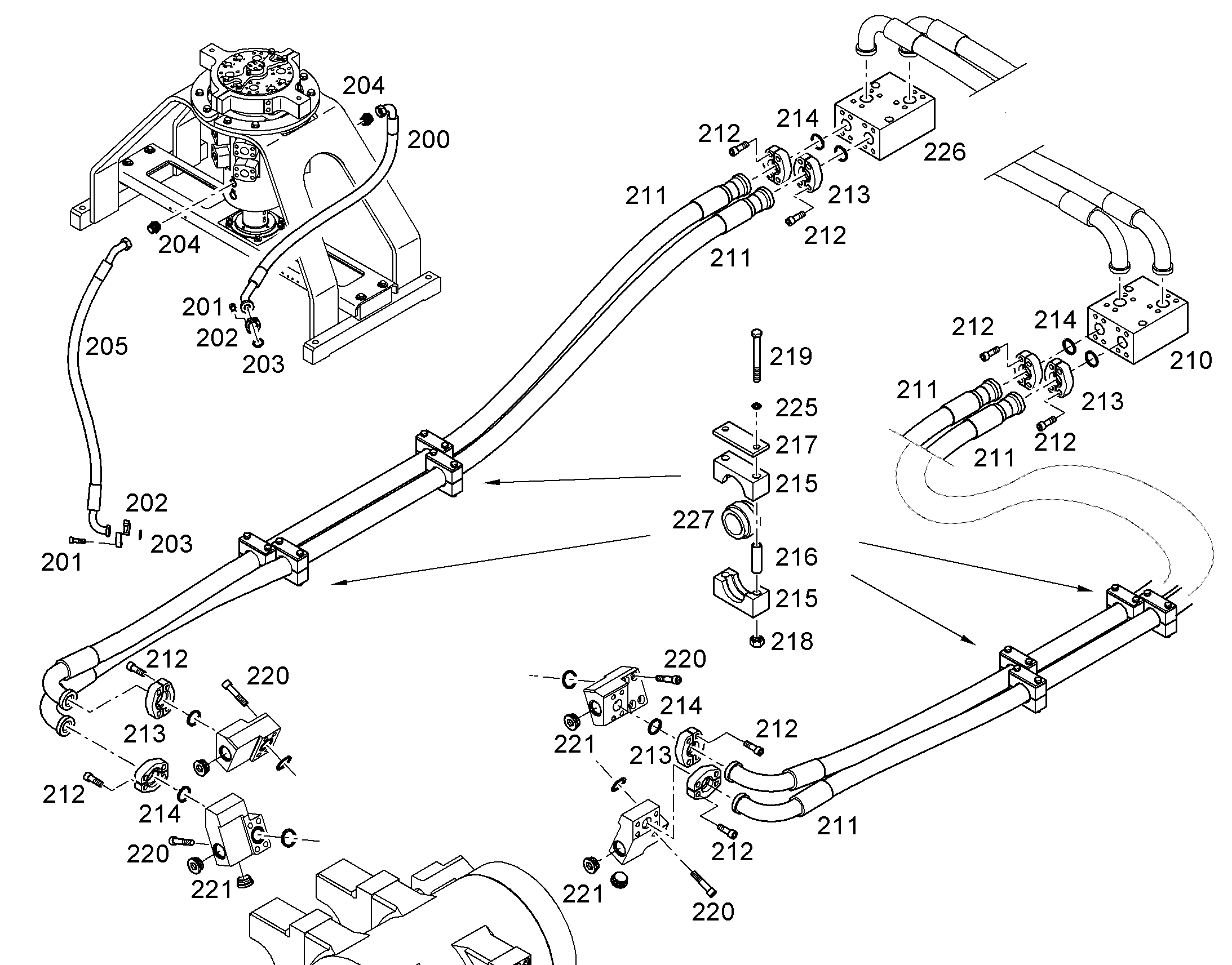 ШЛАНГ 32X1600 11114544 LIEBHERR