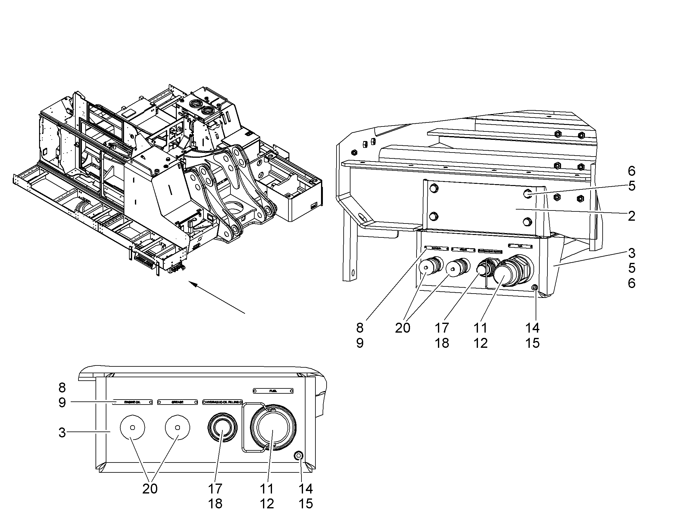 КОНСОЛЬ 10822819 LIEBHERR