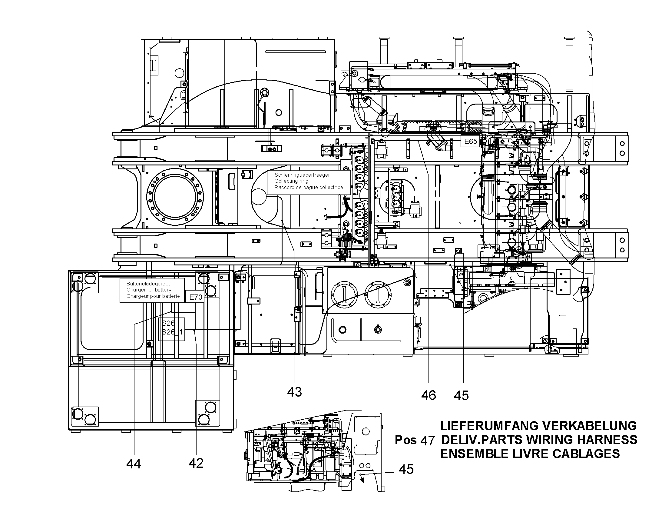ЖГУТ КАБЕЛЕЙ (ПРОВОДКА) 10828411 LIEBHERR