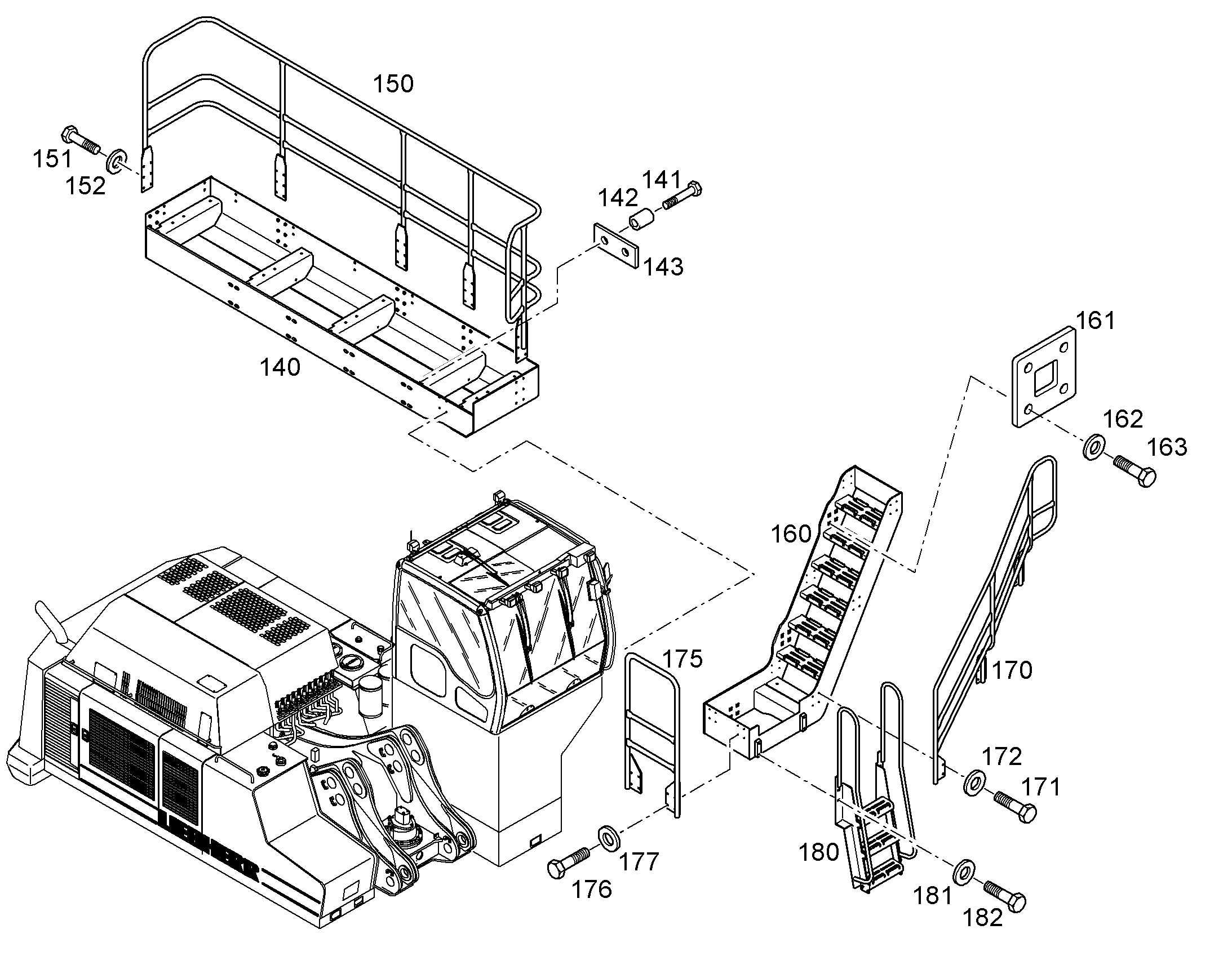 ГРОХОТ ПОДЪЕМА 11069519 LIEBHERR