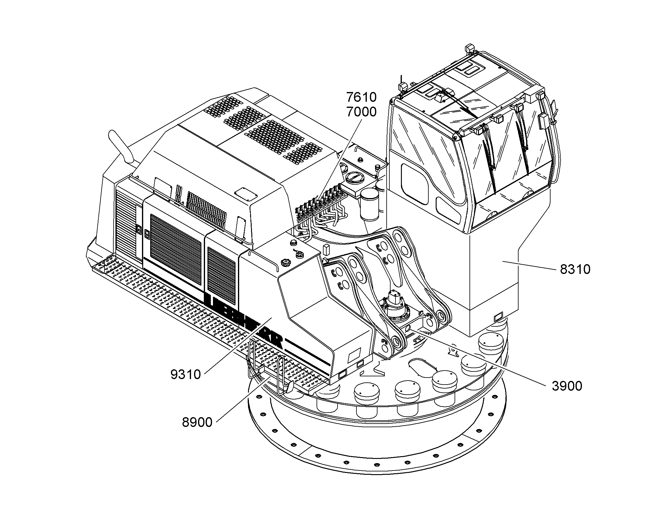 ПОДГОТОВКА ДЛЯ ДОПОЛН.ОСВЕЩЕН. 11070169 LIEBHERR