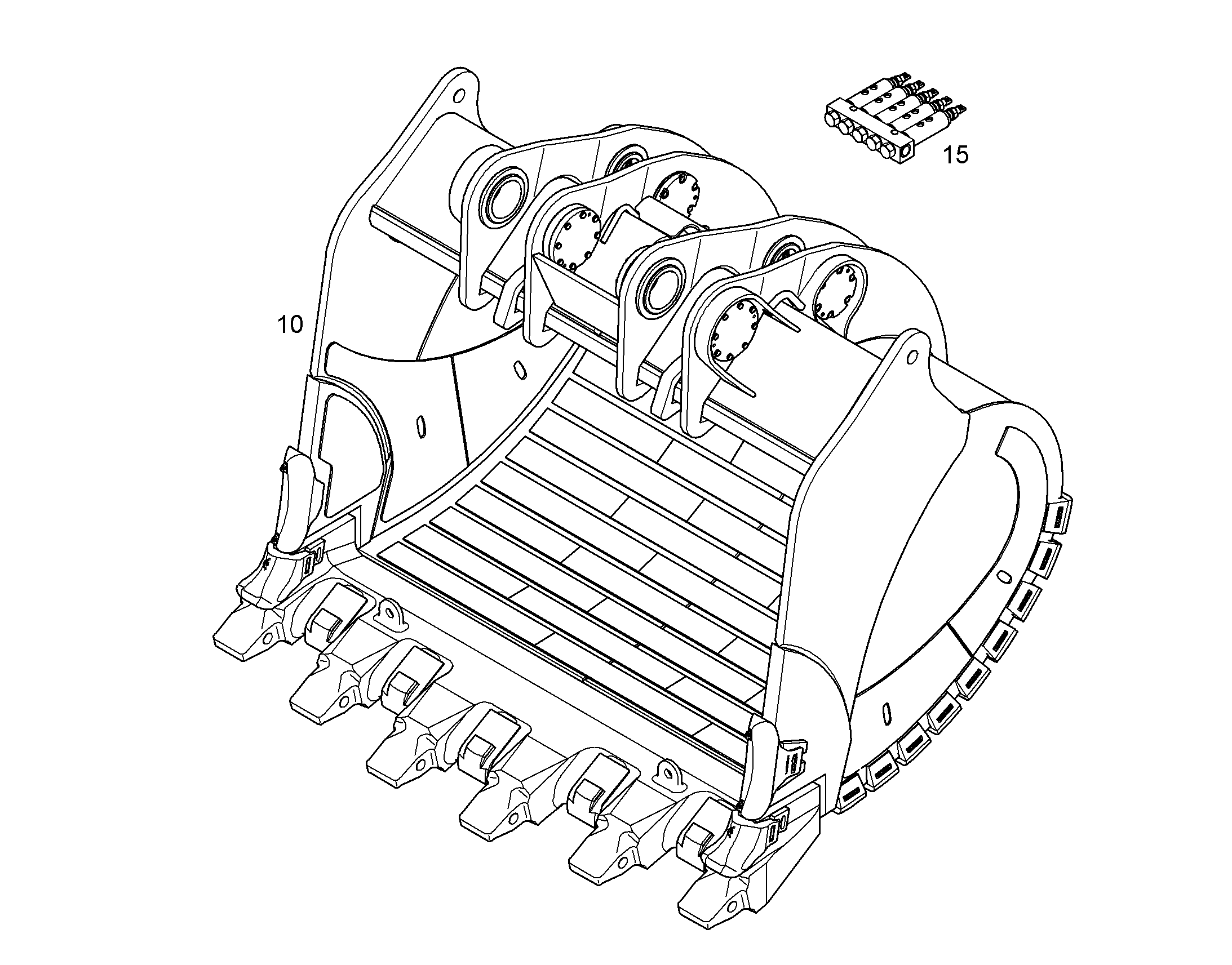 ЛОПАТА ОБРАТНАЯ HD 11072689 LIEBHERR