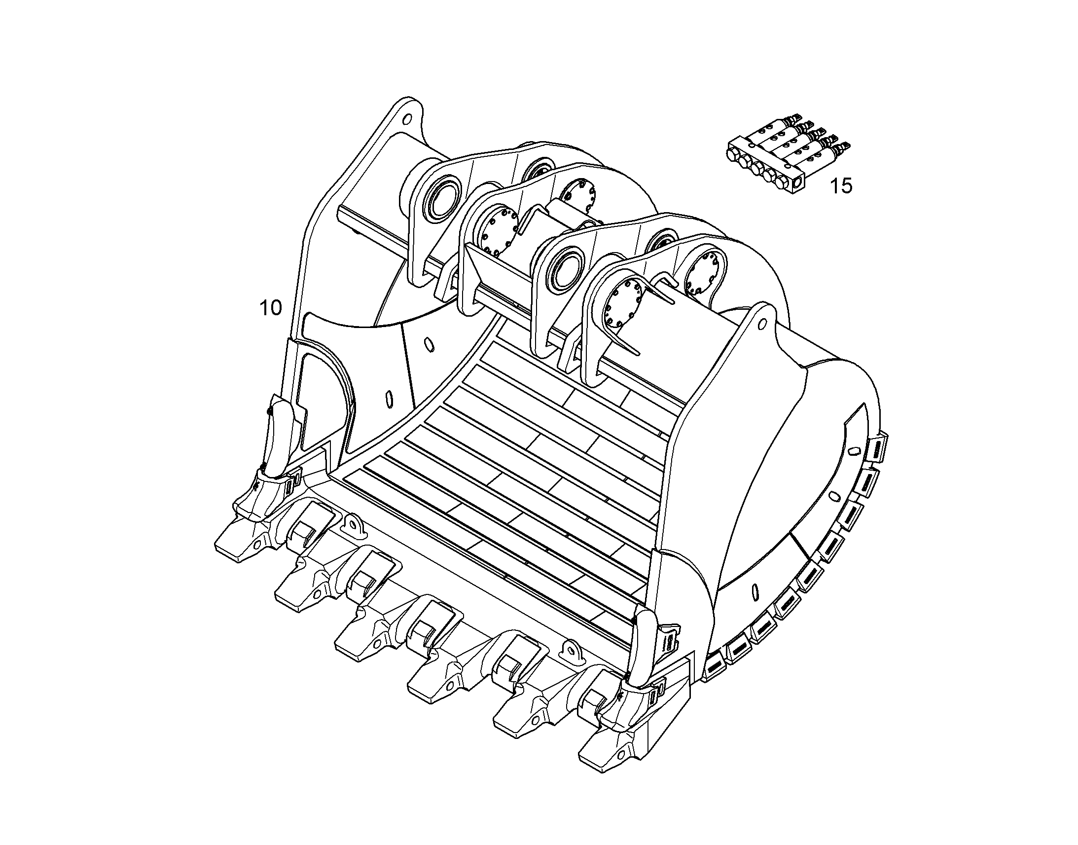 ЛОПАТА ОБРАТНАЯ HD 11072903 LIEBHERR