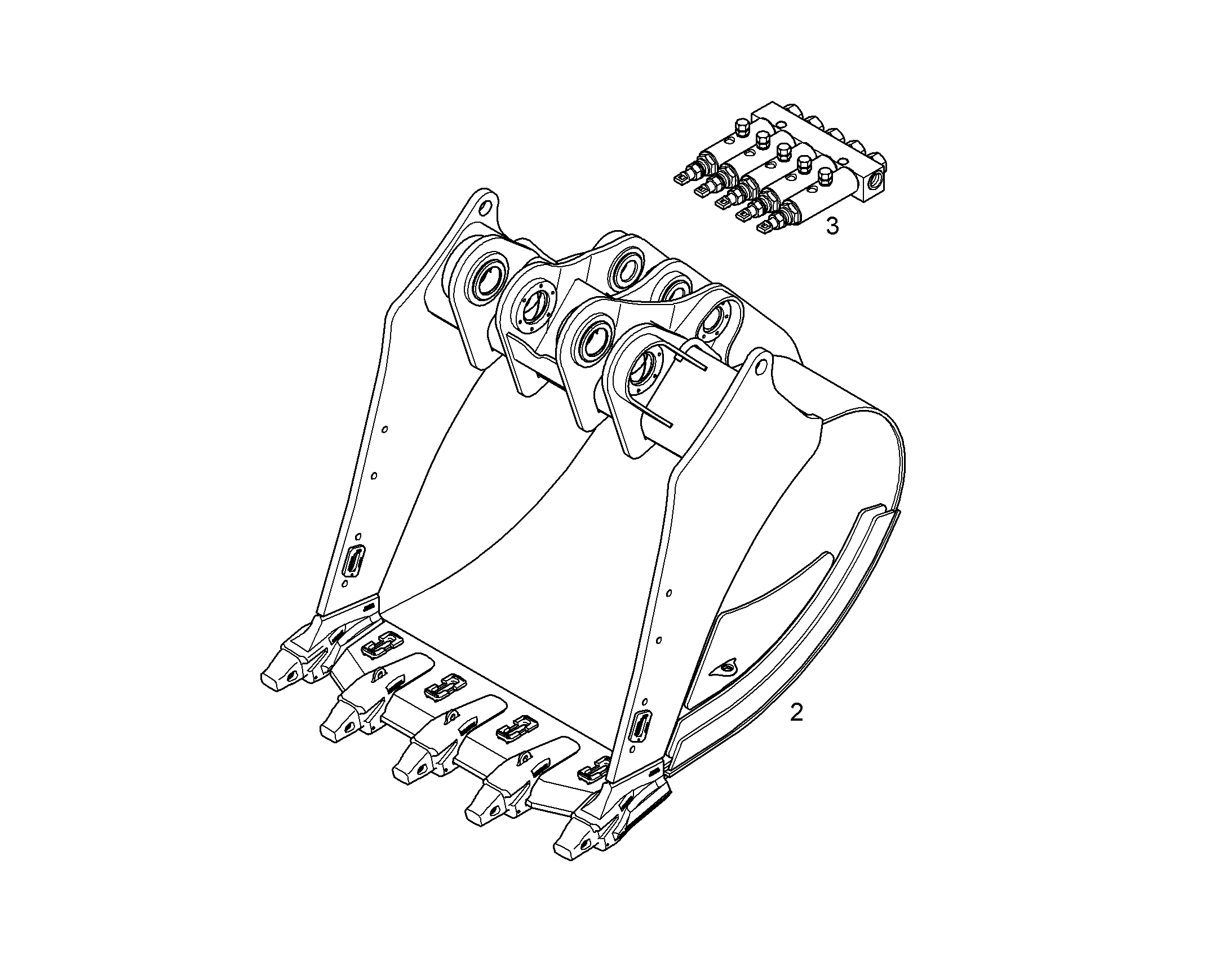 ЛОПАТА ОБРАТНАЯ HD 11074421 LIEBHERR