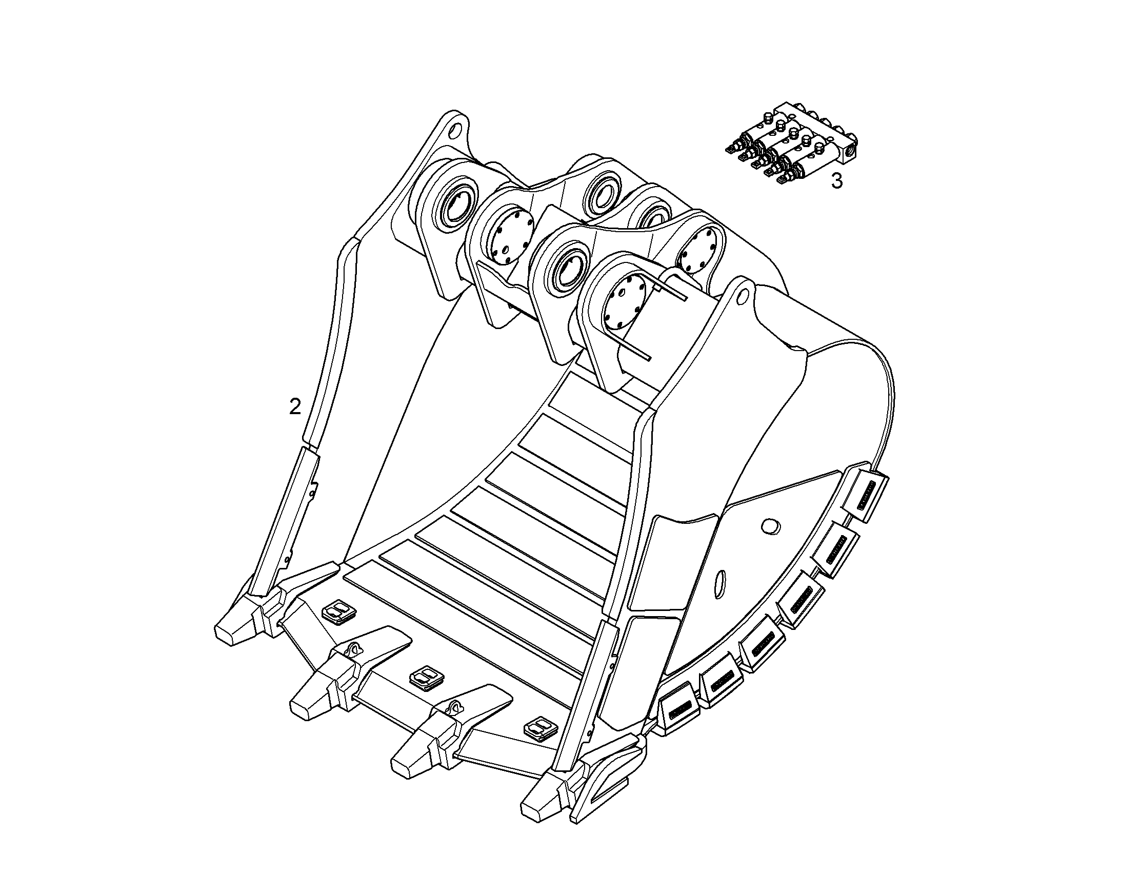 ЛОПАТА ОБРАТНАЯ HD 11076091 LIEBHERR