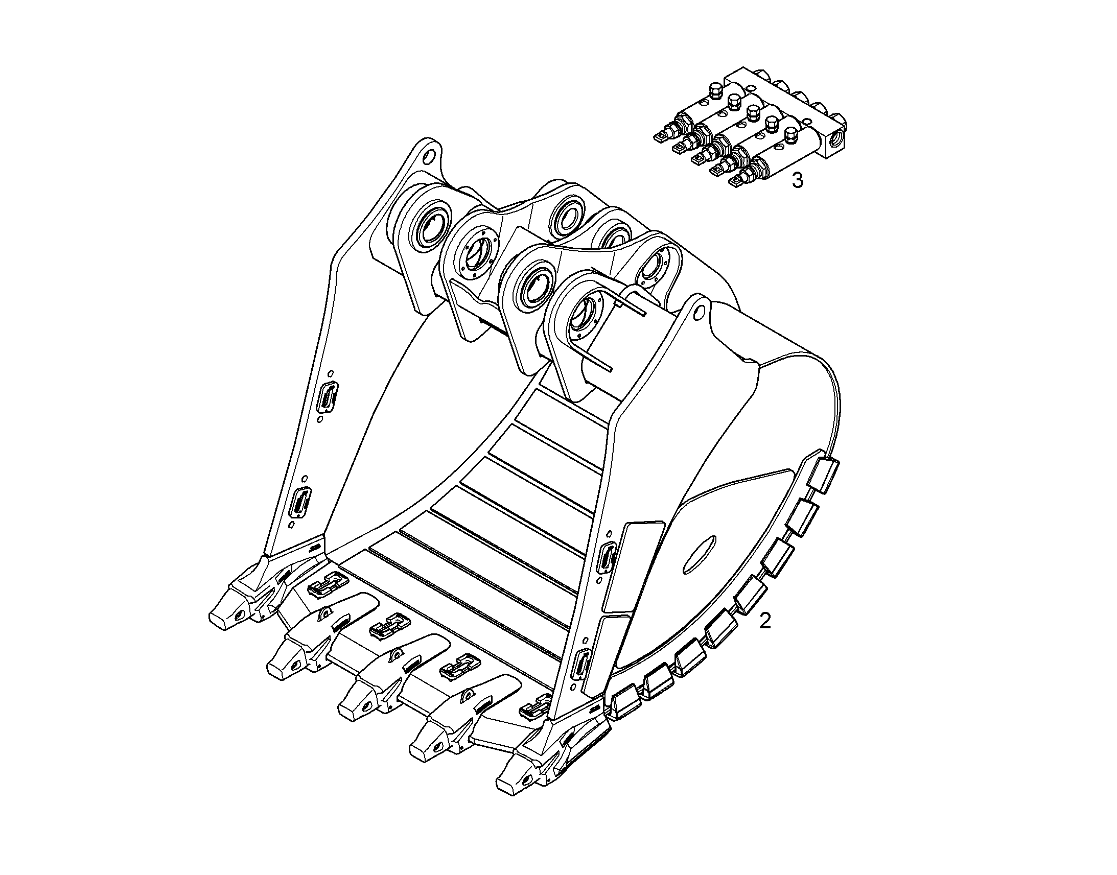 ЛОПАТА ОБРАТНАЯ HDV 11076939 LIEBHERR