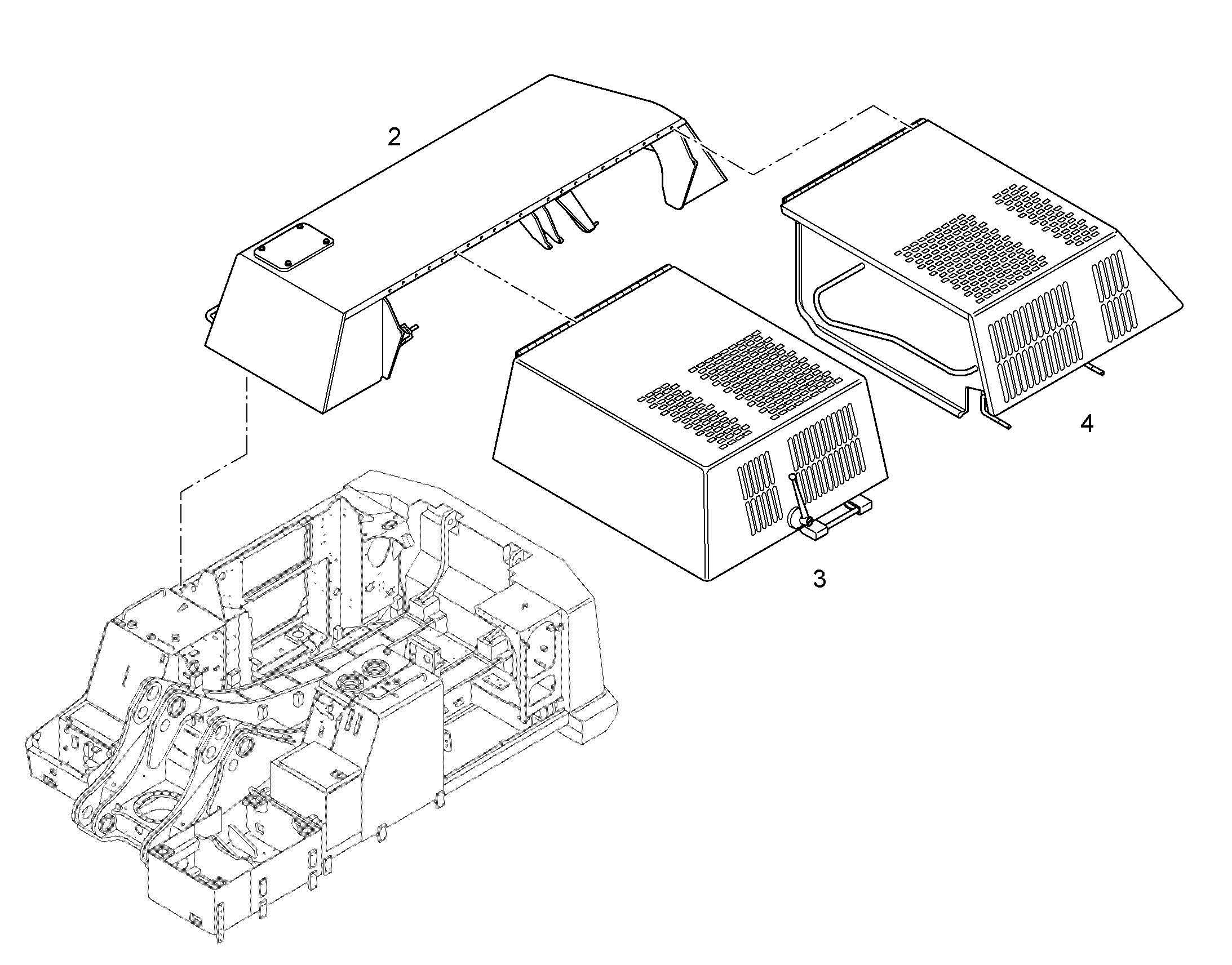 КАПОТ ПОСЕРЕДИНЕ 11852864 LIEBHERR