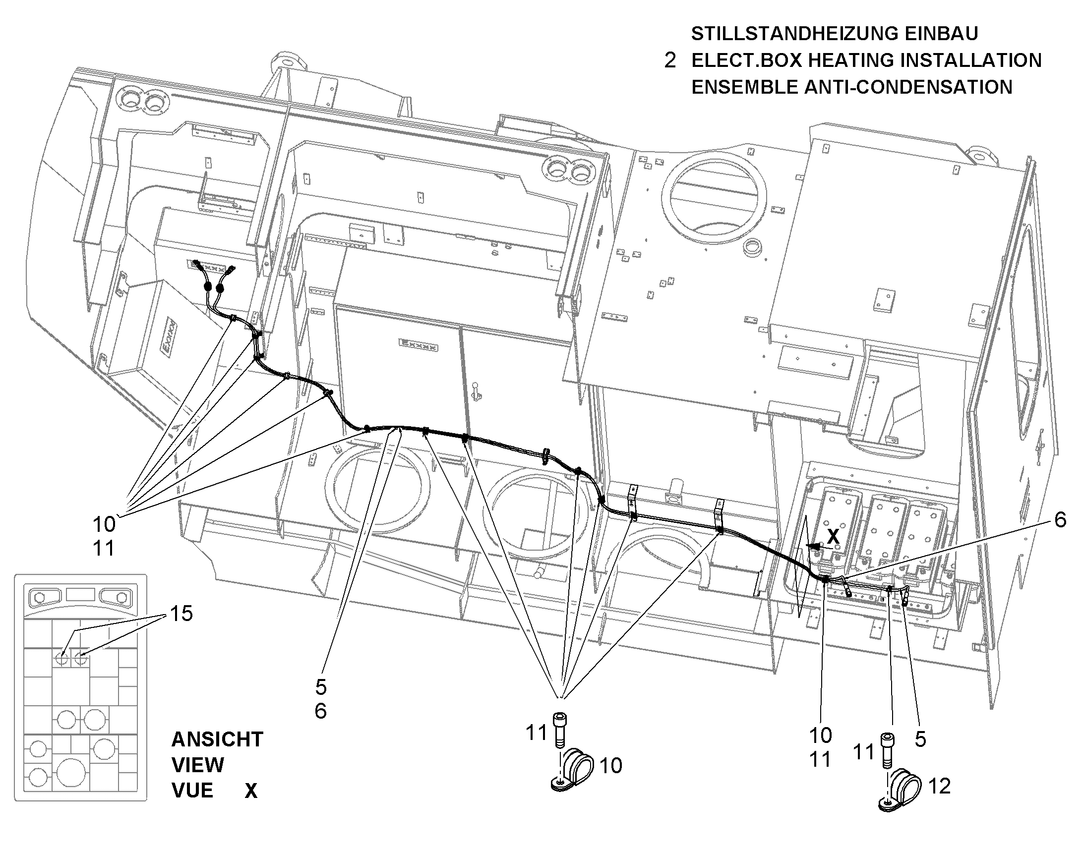 КАБЕЛЬНЫЙ КОМПЛЕКТ E8/1-E8/2 11074699 LIEBHERR