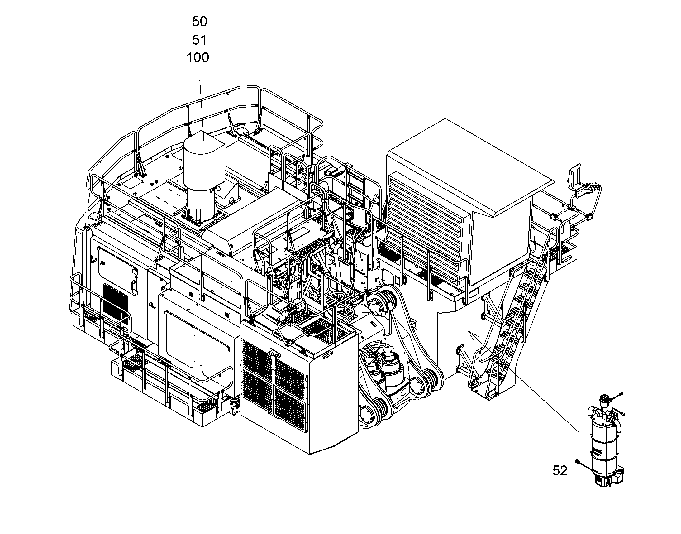 ЧАСТИ КОНТЕЙНЕР+КРЕПЛЕНИЕ 200L 11100010 LIEBHERR