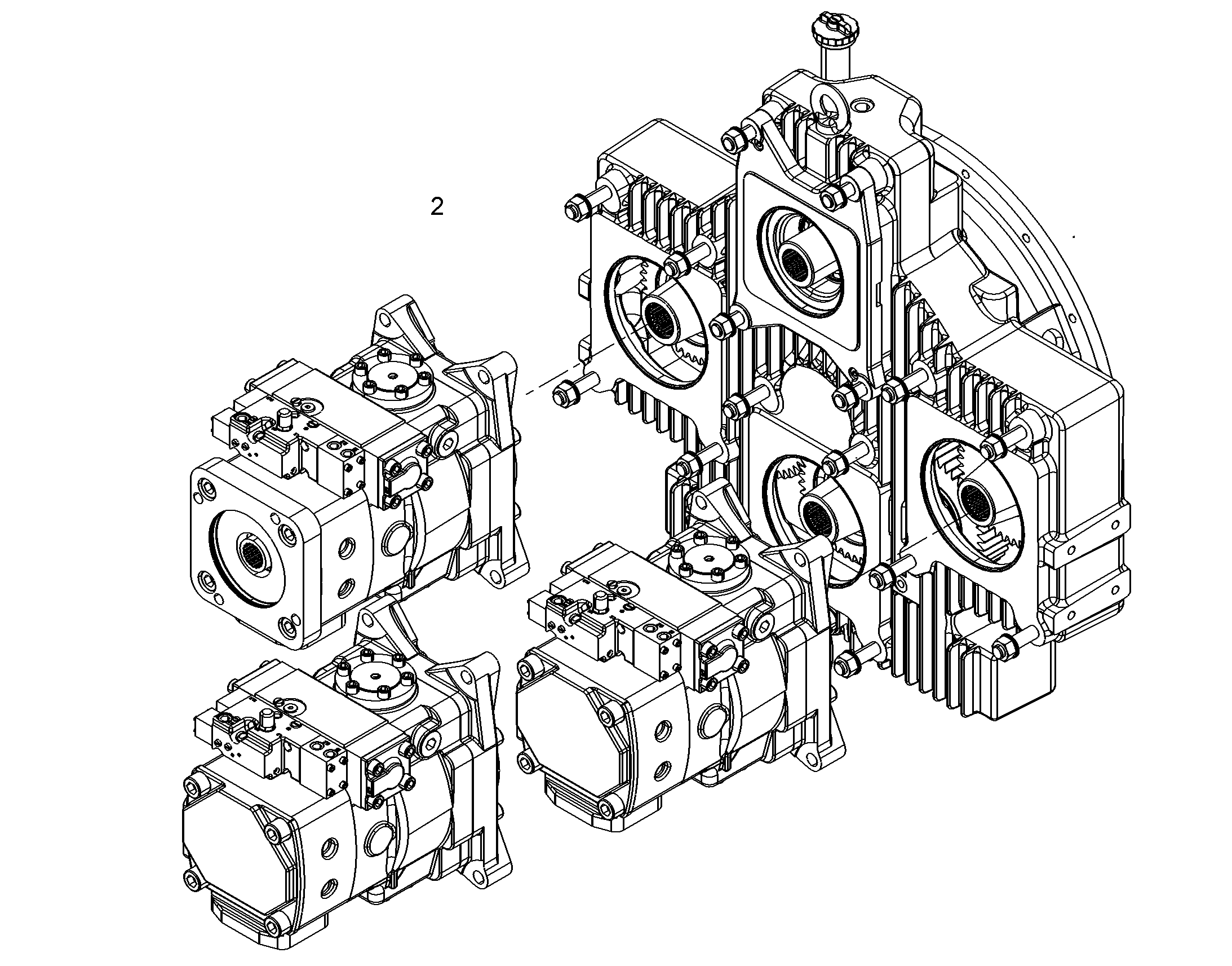КОРОБКА НАСОСА РАЗДАТОЧНАЯ 11072813 LIEBHERR