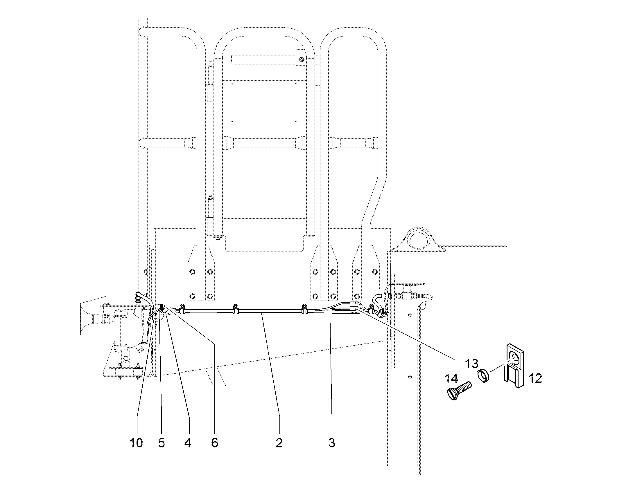 КОМПЛЕКТ КАБЕЛЕЙ 11079555 LIEBHERR