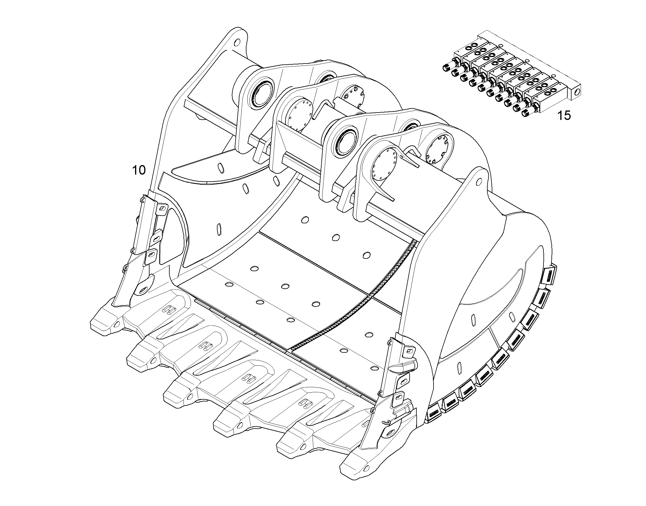 ЛОПАТА ОБРАТНАЯ HDV 11468773 LIEBHERR