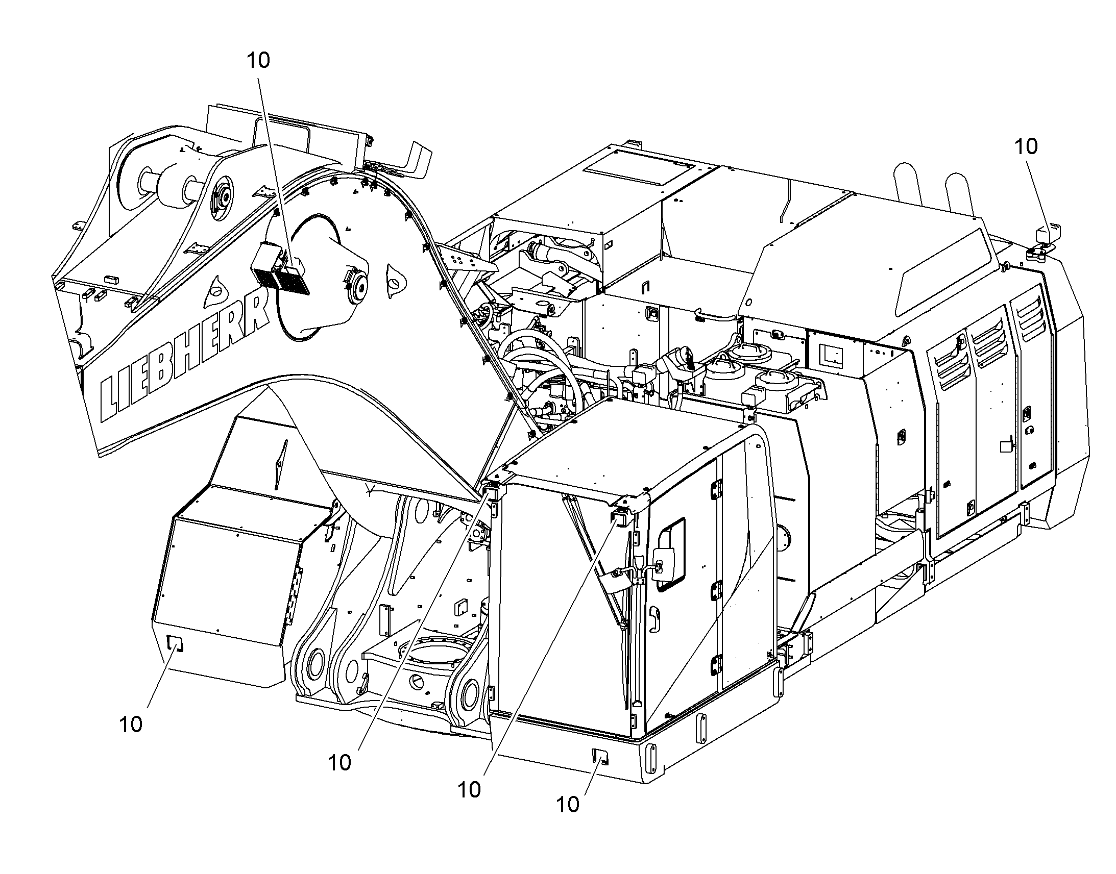 ФАРЫ УСТАНОВКА XENON 11075421 LIEBHERR