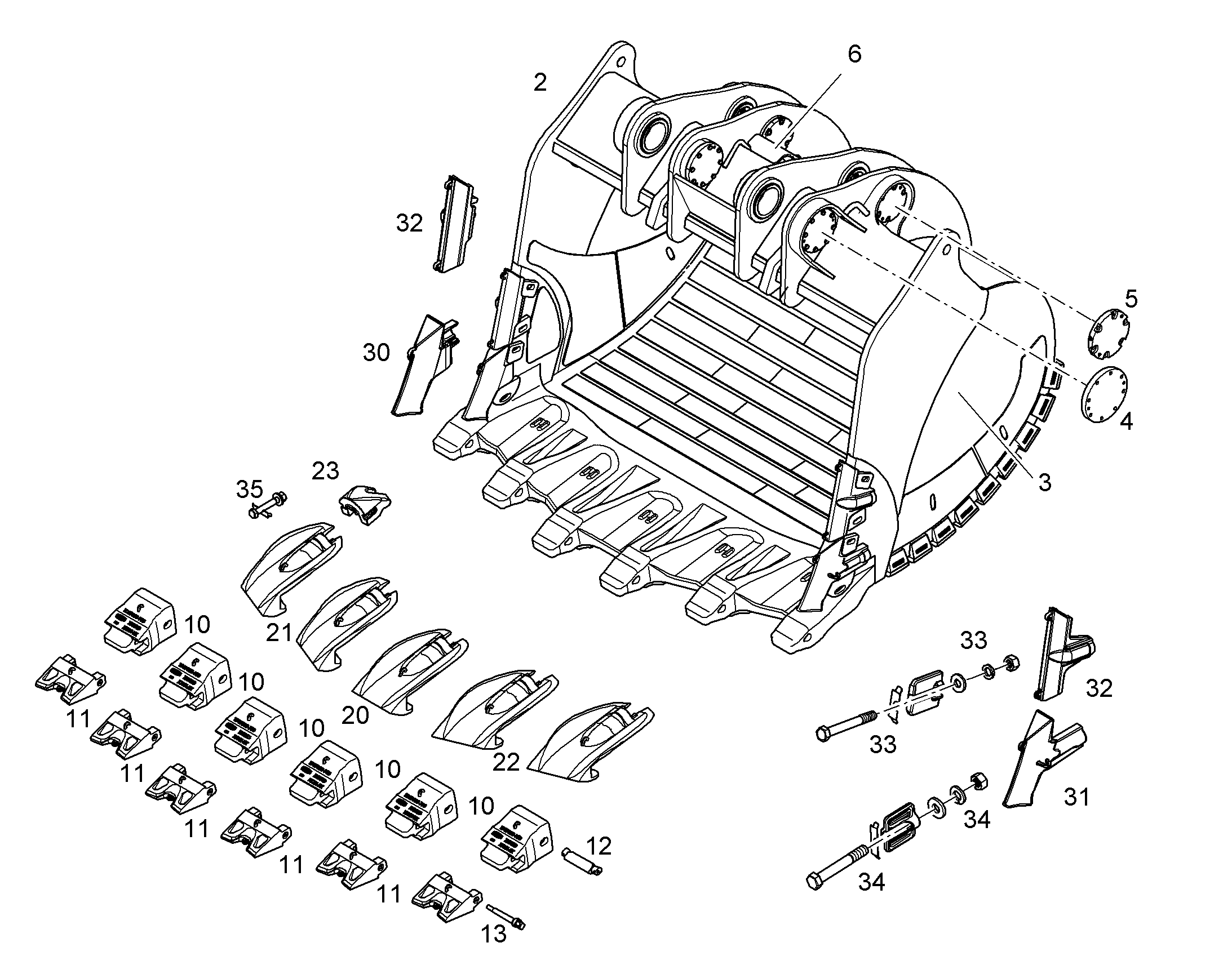 ЛОПАТА ОБРАТНАЯ 11468310 LIEBHERR