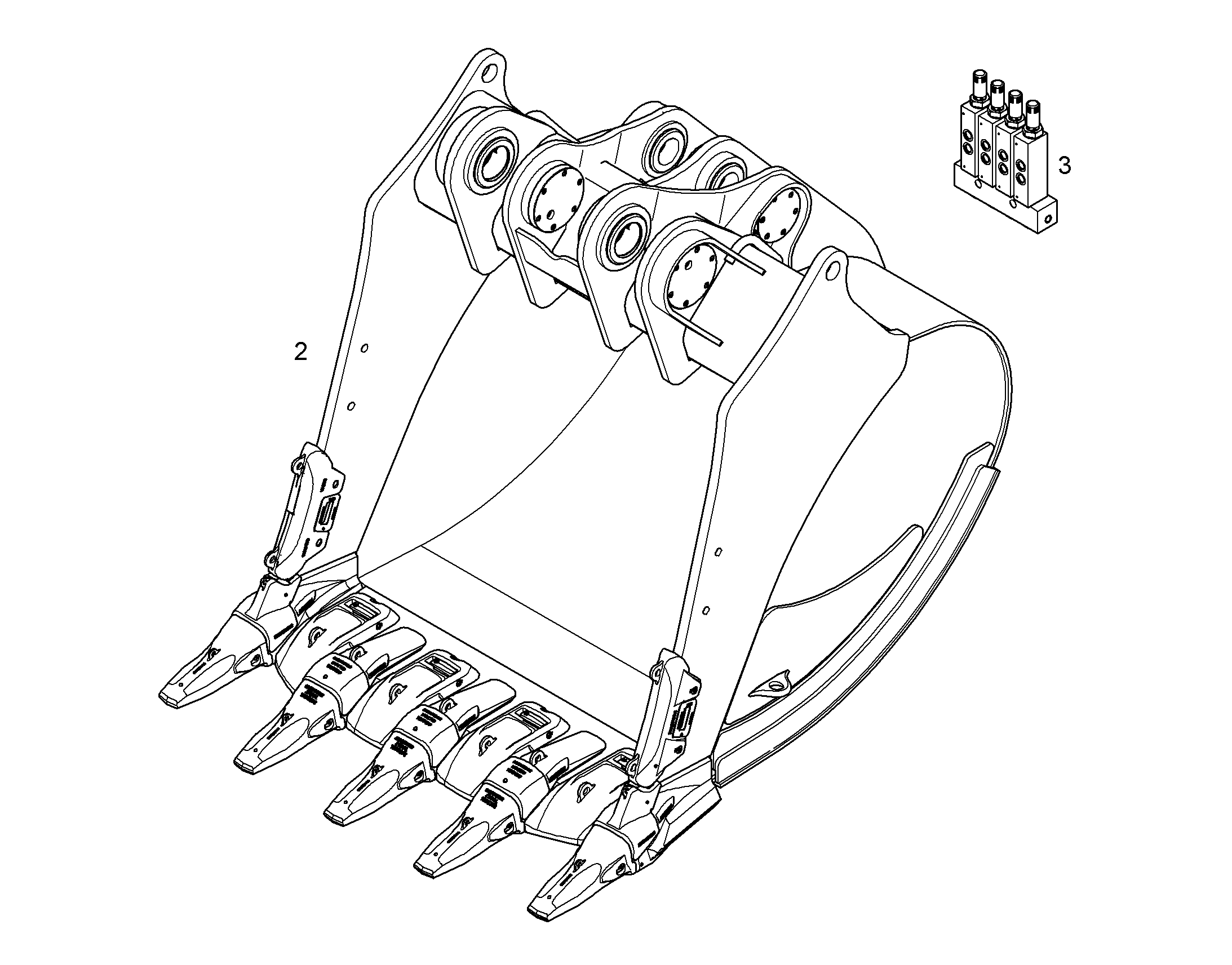 ЛОПАТА ОБРАТНАЯ HD 11079838 LIEBHERR