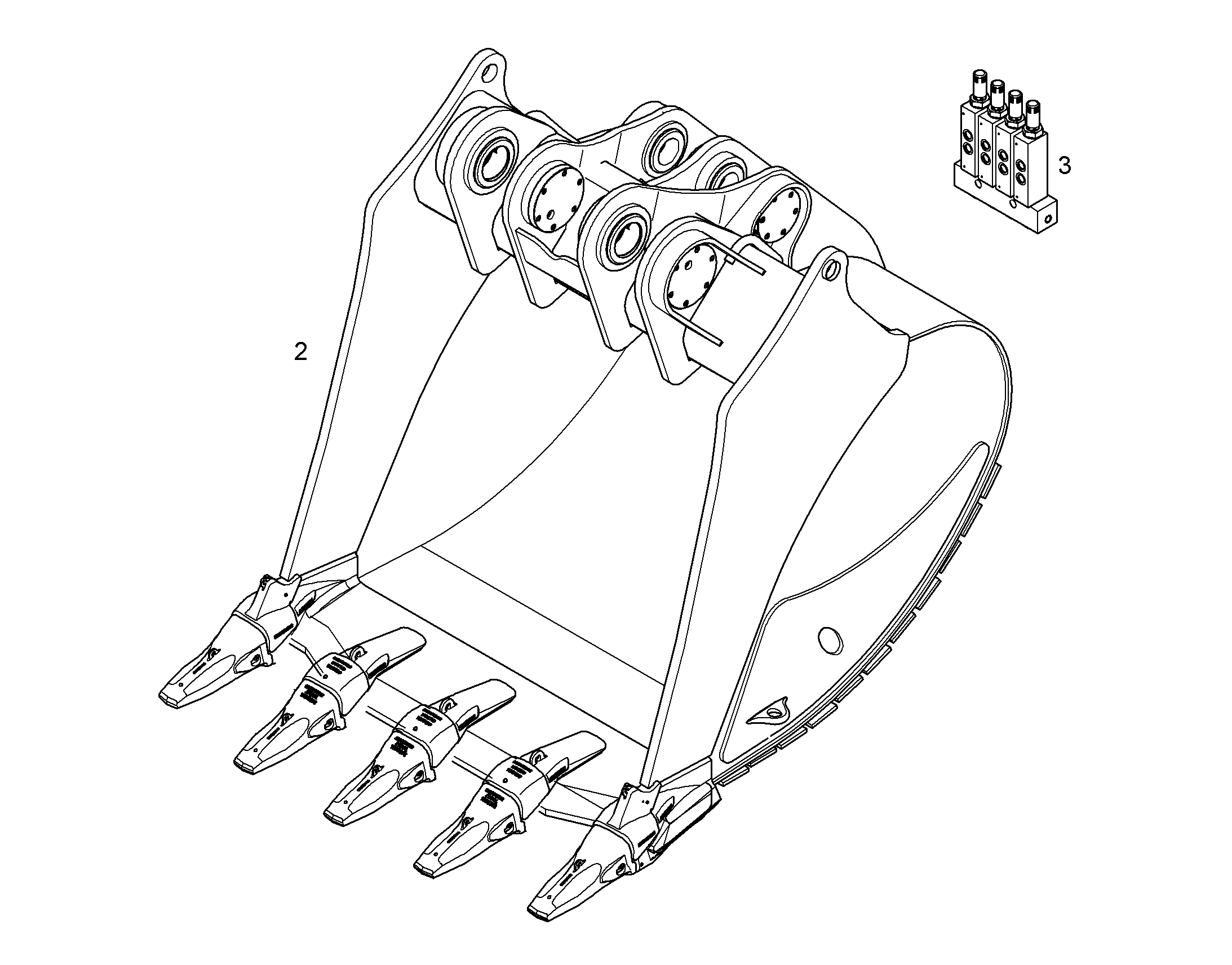 ЛОПАТА ОБРАТНАЯ 11466204 LIEBHERR