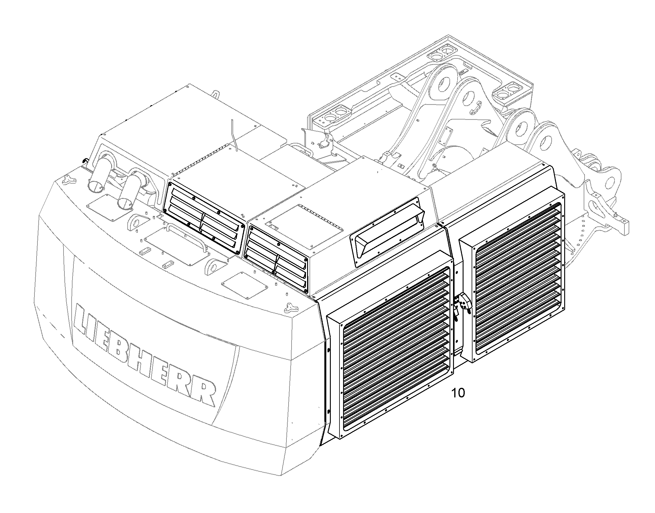 ЖАЛЮЗИ НАБОР ОХЛАЖДЕНИЯ 11078626 LIEBHERR