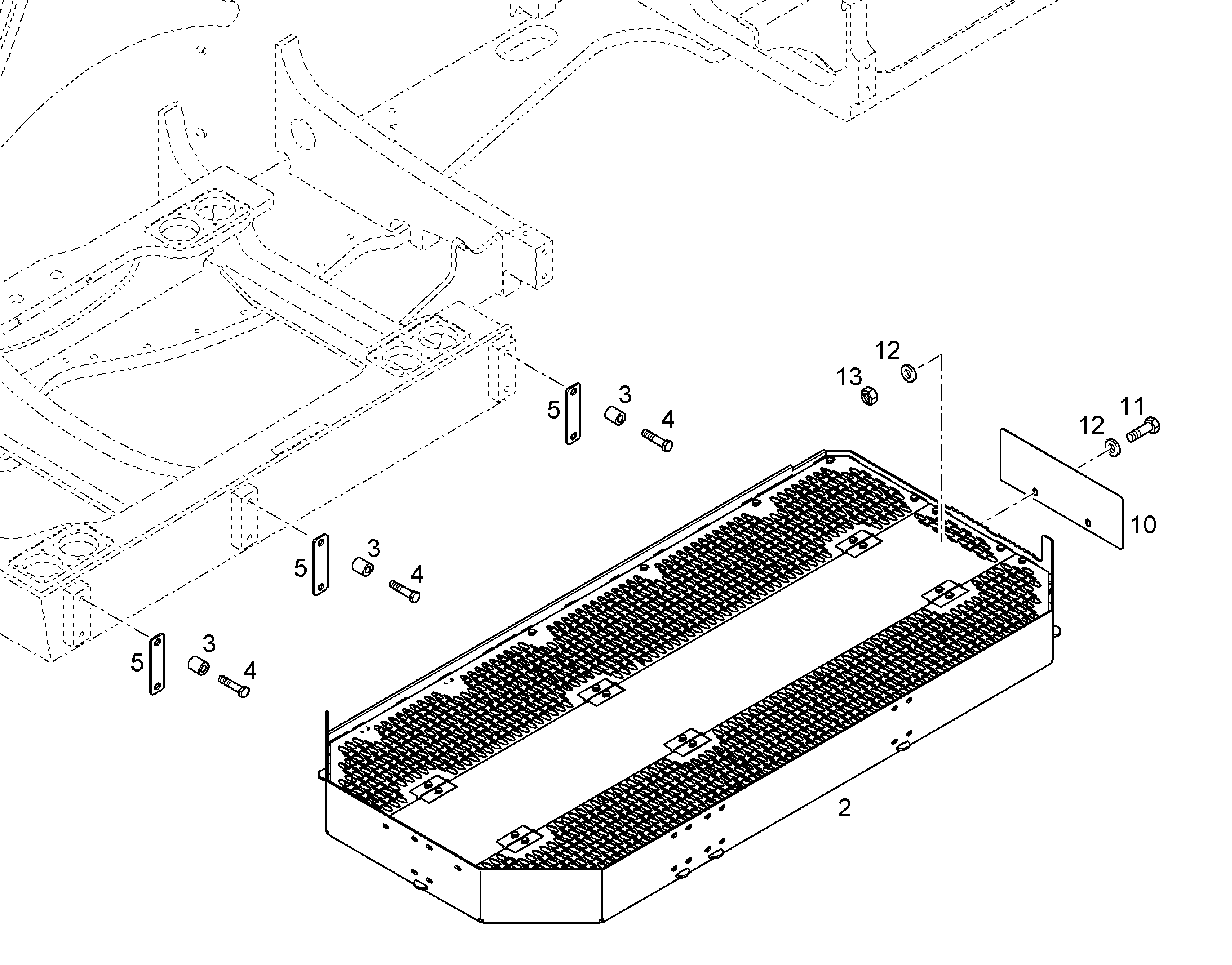 КАБИНА МОСТИК ШИРОКИЙ 11314612 LIEBHERR
