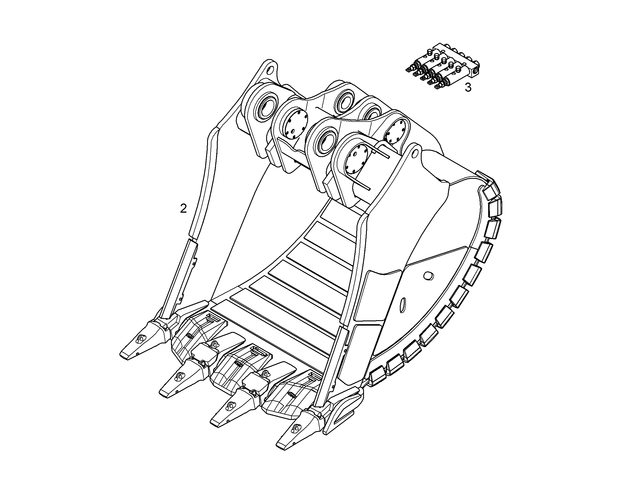 ЛОПАТА ОБРАТНАЯ HDV 11472213 LIEBHERR
