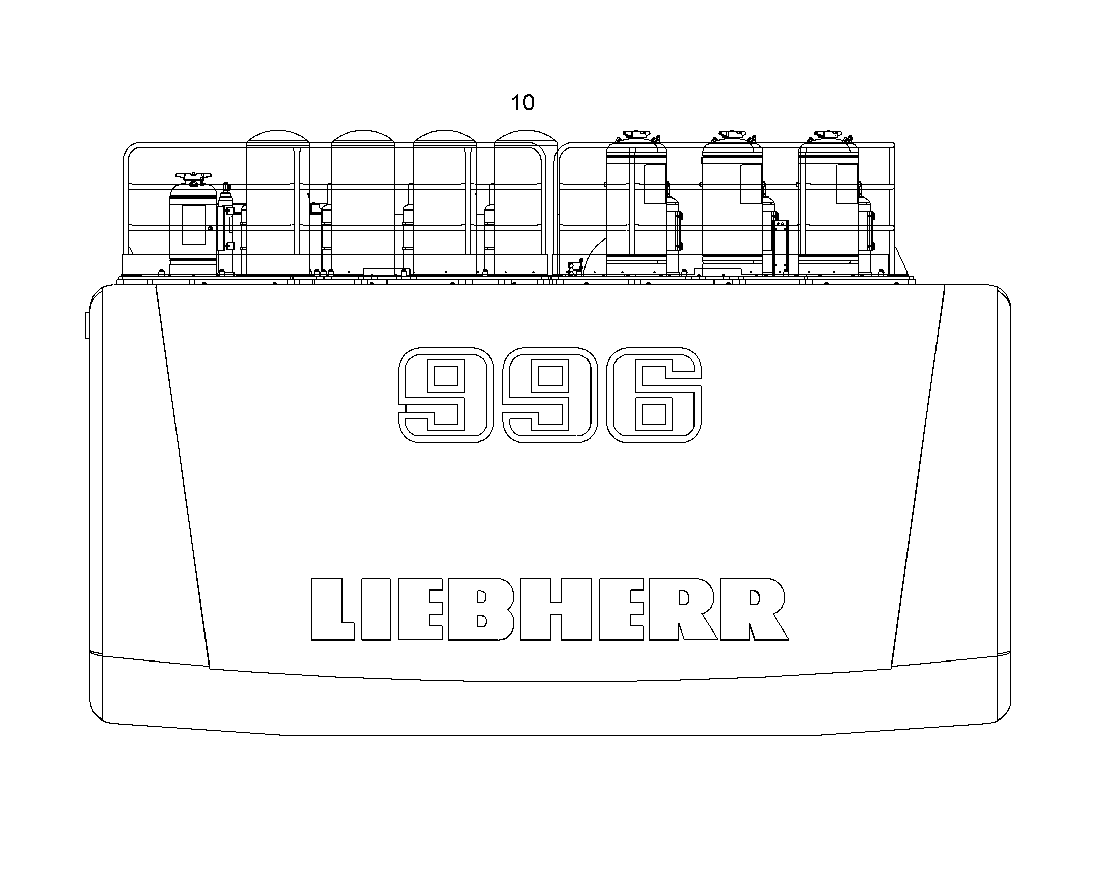 ПОЖАРНАЯ СИСТЕМА.ПЕНА+ПОРОШОК 11077833 LIEBHERR