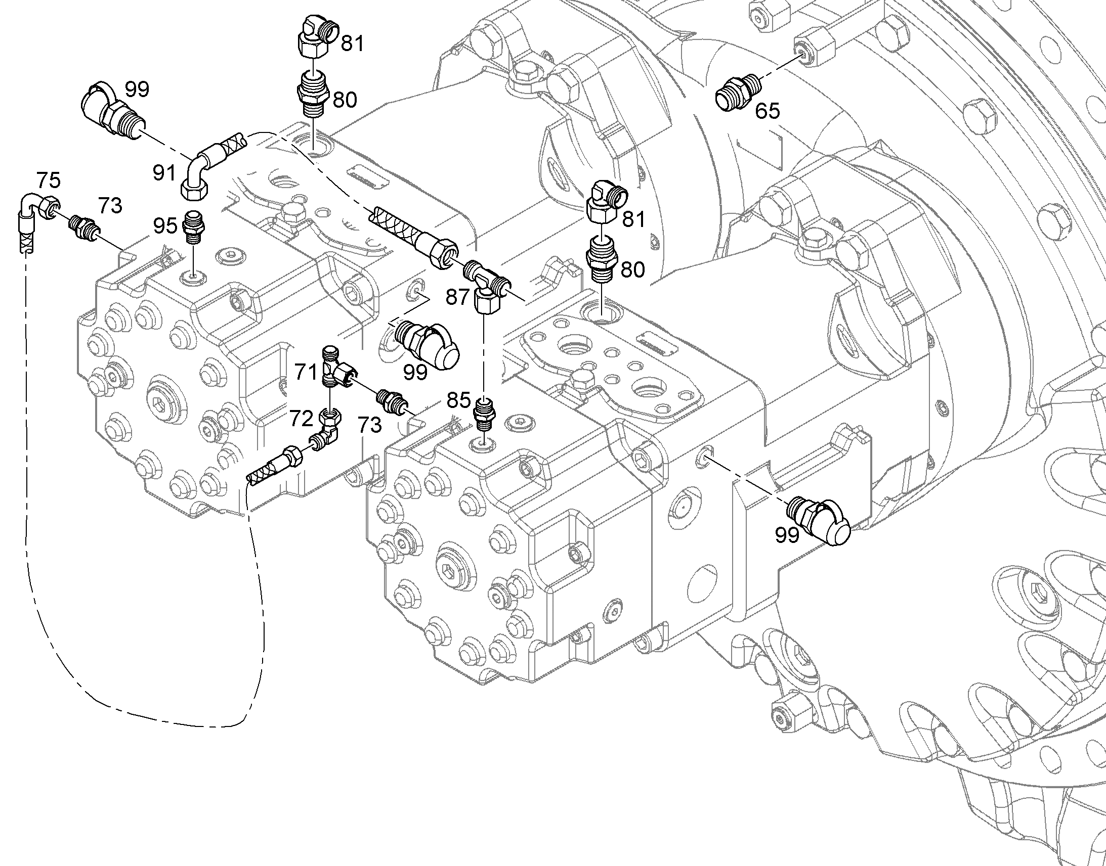 ШЛАНГ 12X580 10440940 LIEBHERR