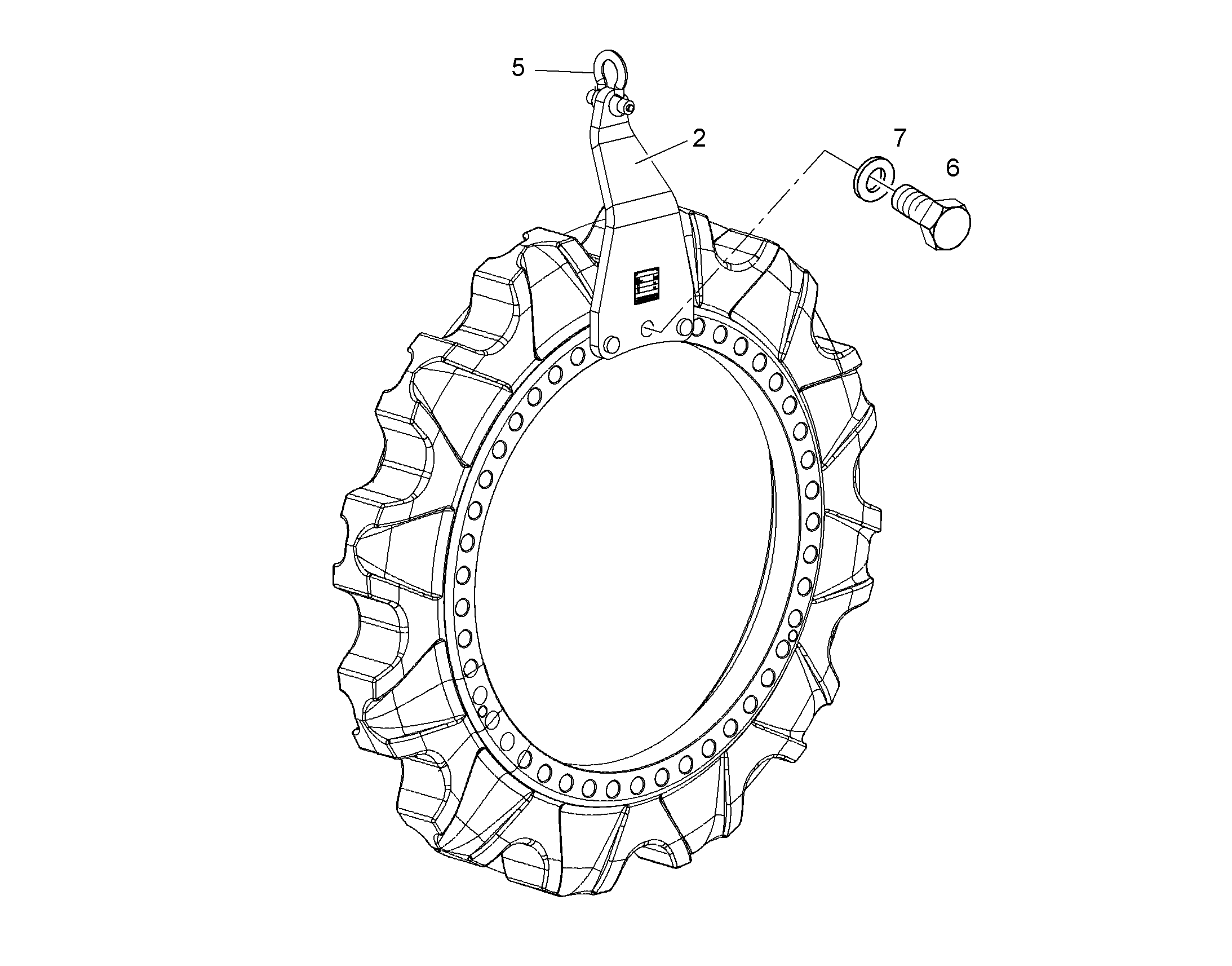 МЕТАЛЛОКОНСТРУКЦИЯ 11074786 LIEBHERR