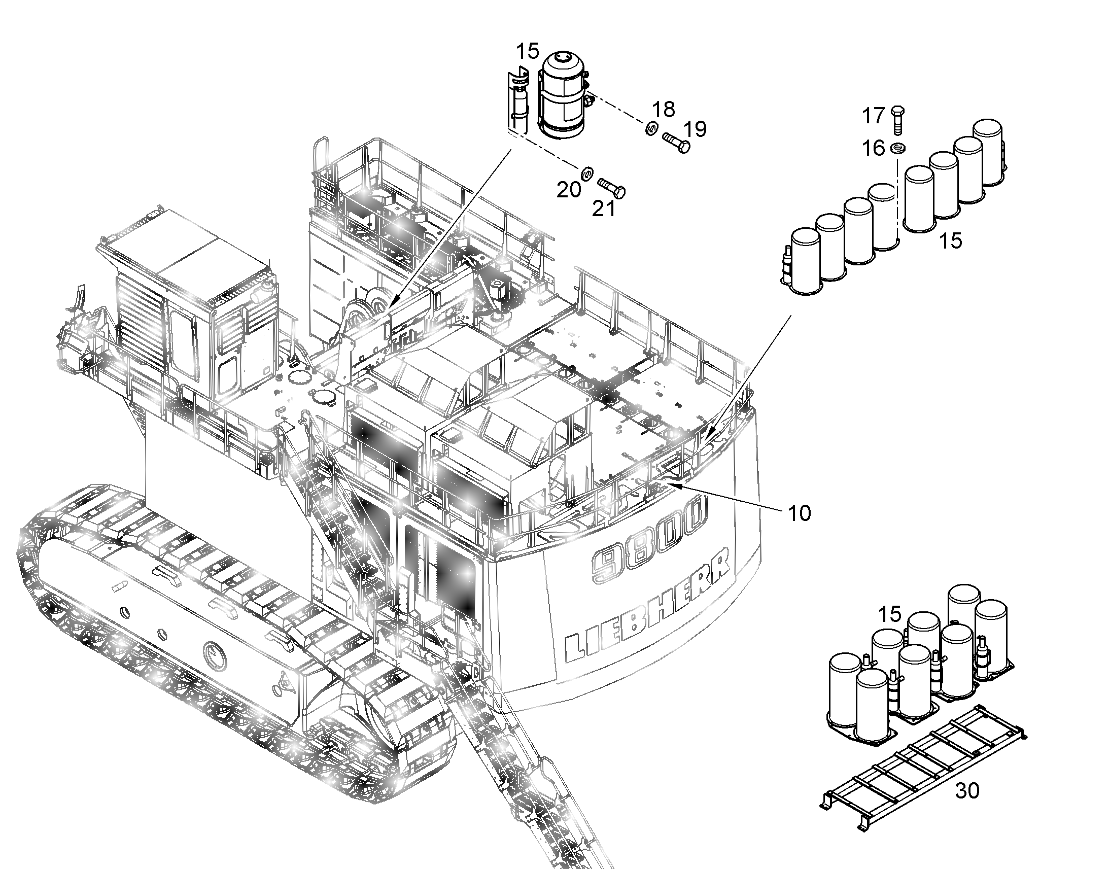 ПРИСП. ДЛЯ ТРАНСПОРТИРОВКИ 10399353 LIEBHERR