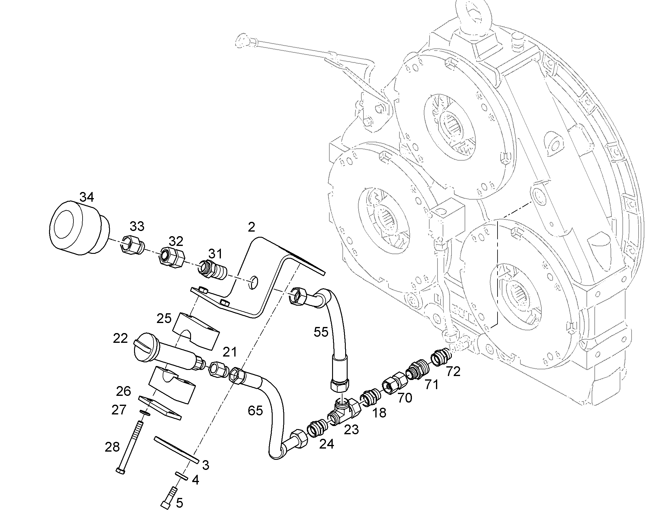 ШЛАНГ 20X550 5619063 LIEBHERR