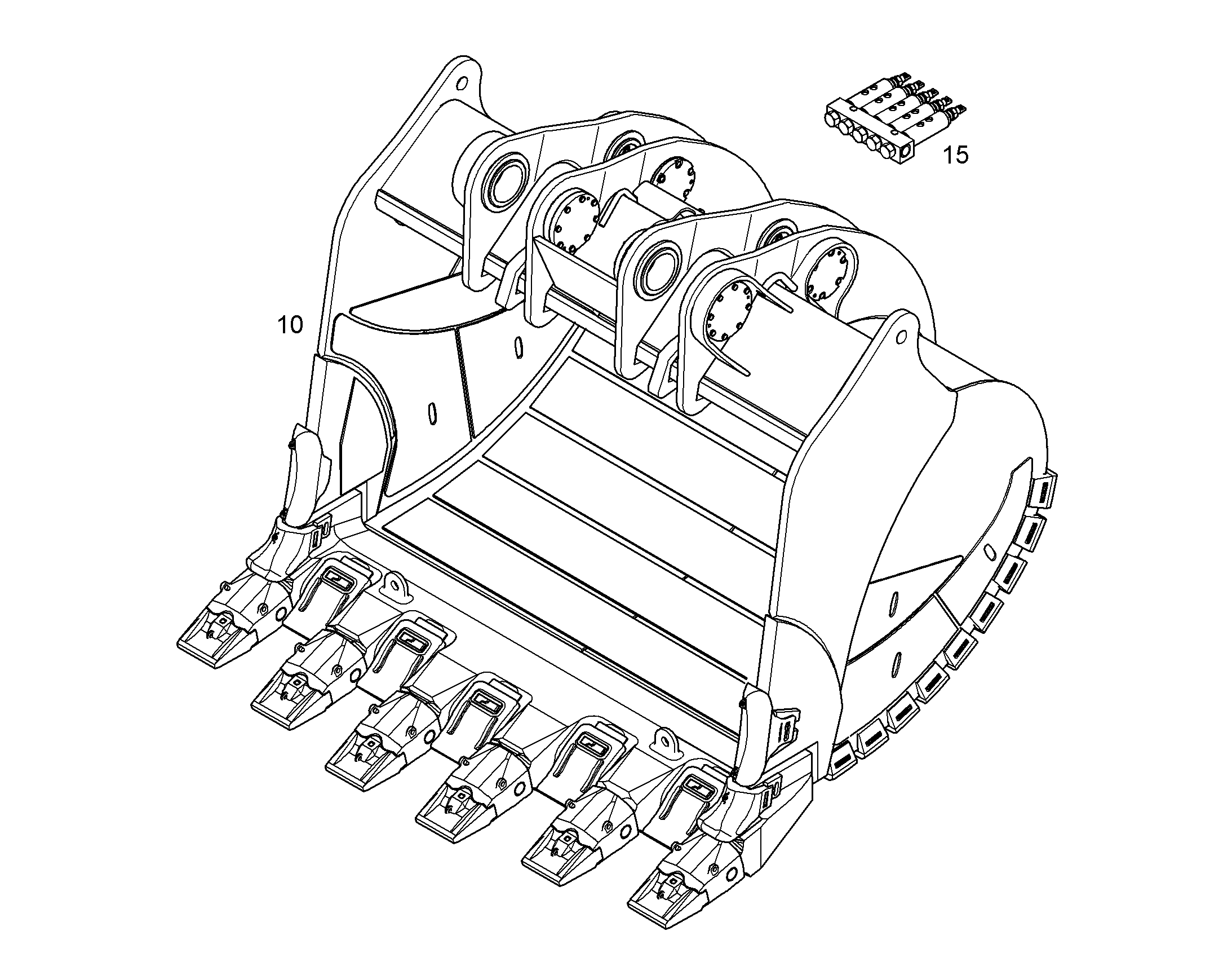 ЛОПАТА ОБРАТНАЯ HDV 11472412 LIEBHERR