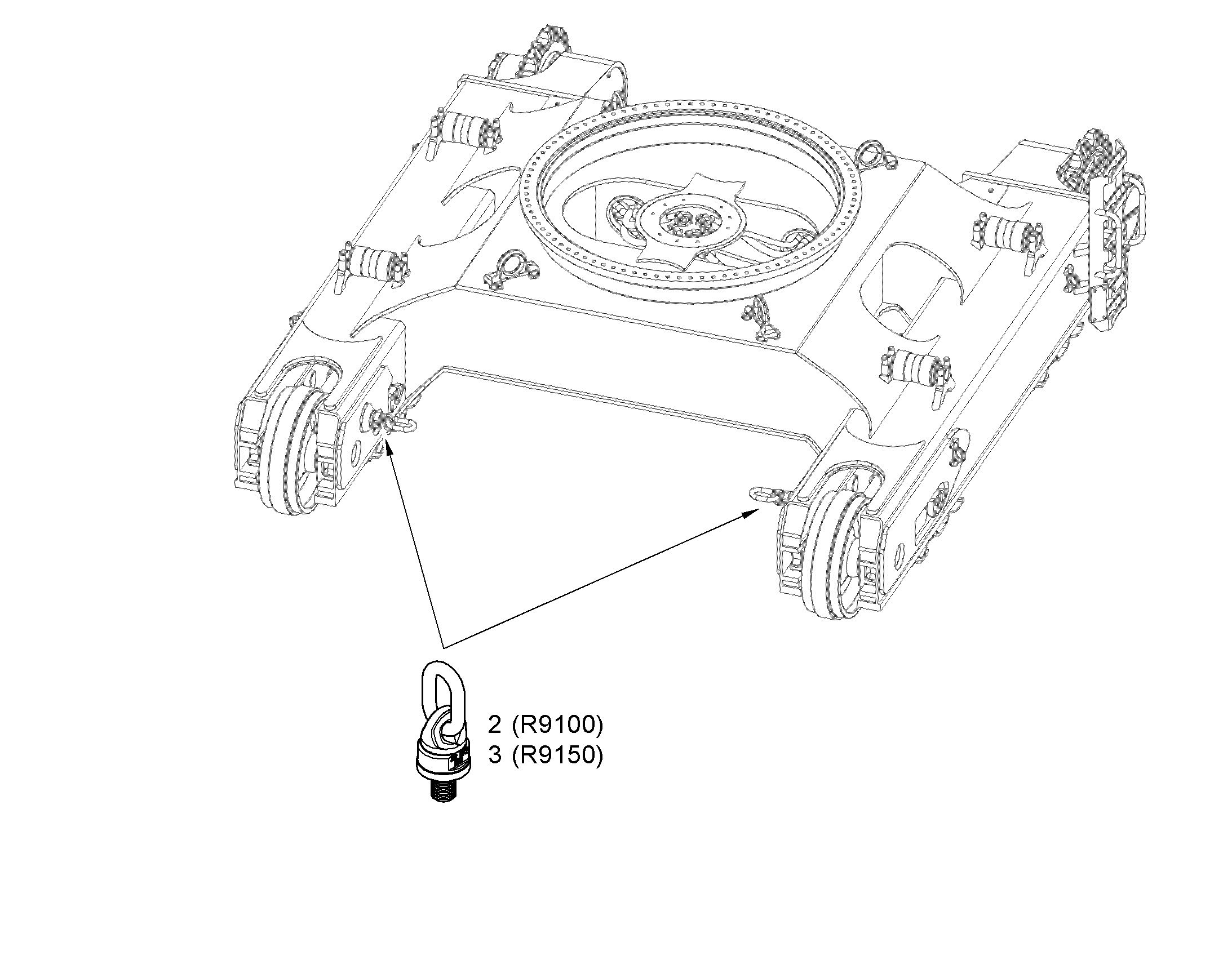ПРОУШИНА ПОДВЕСНАЯ 11080403 LIEBHERR
