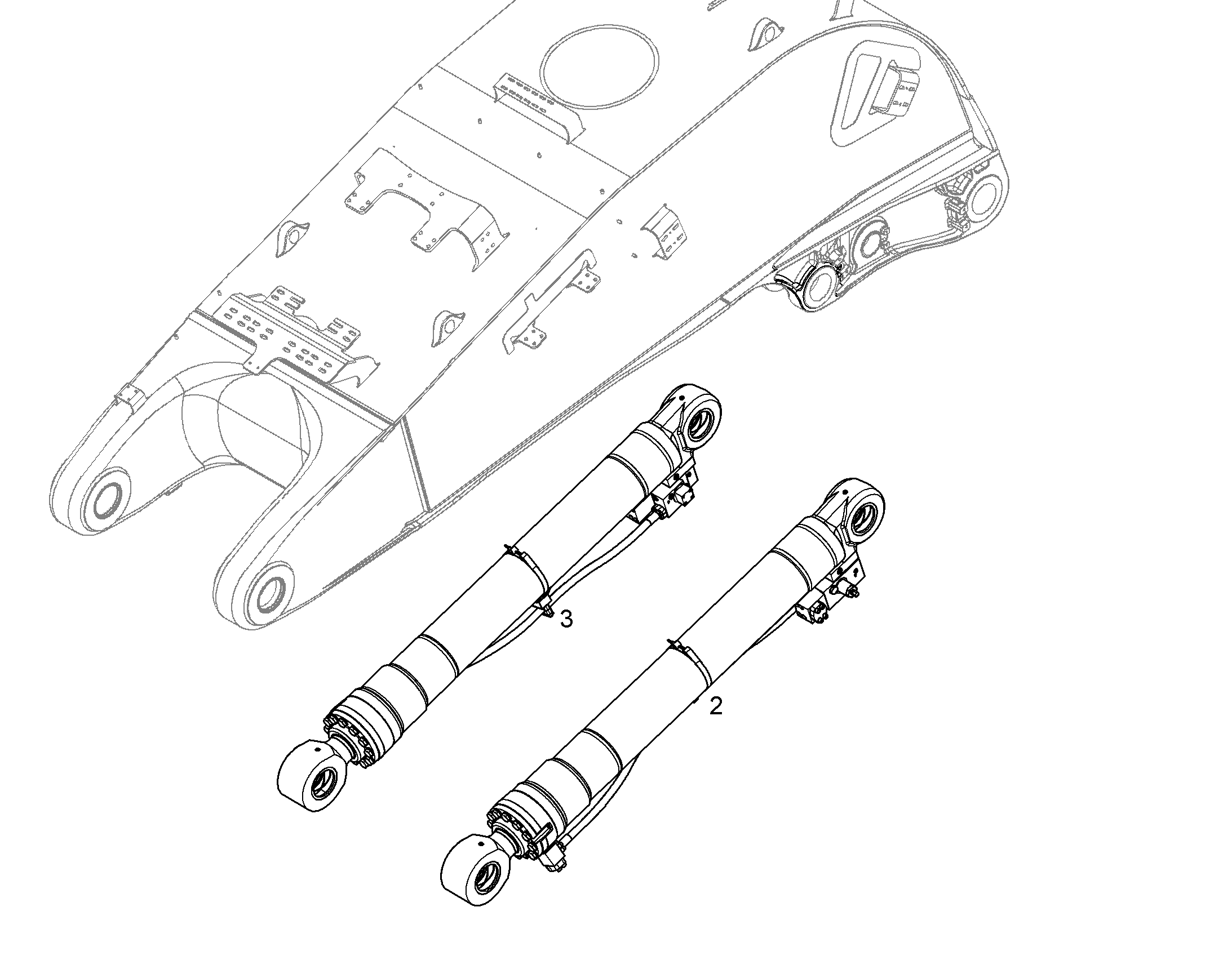 ПОДЪЕМНЫЙ ЦИЛИНДР СПРАВА 11468122 LIEBHERR