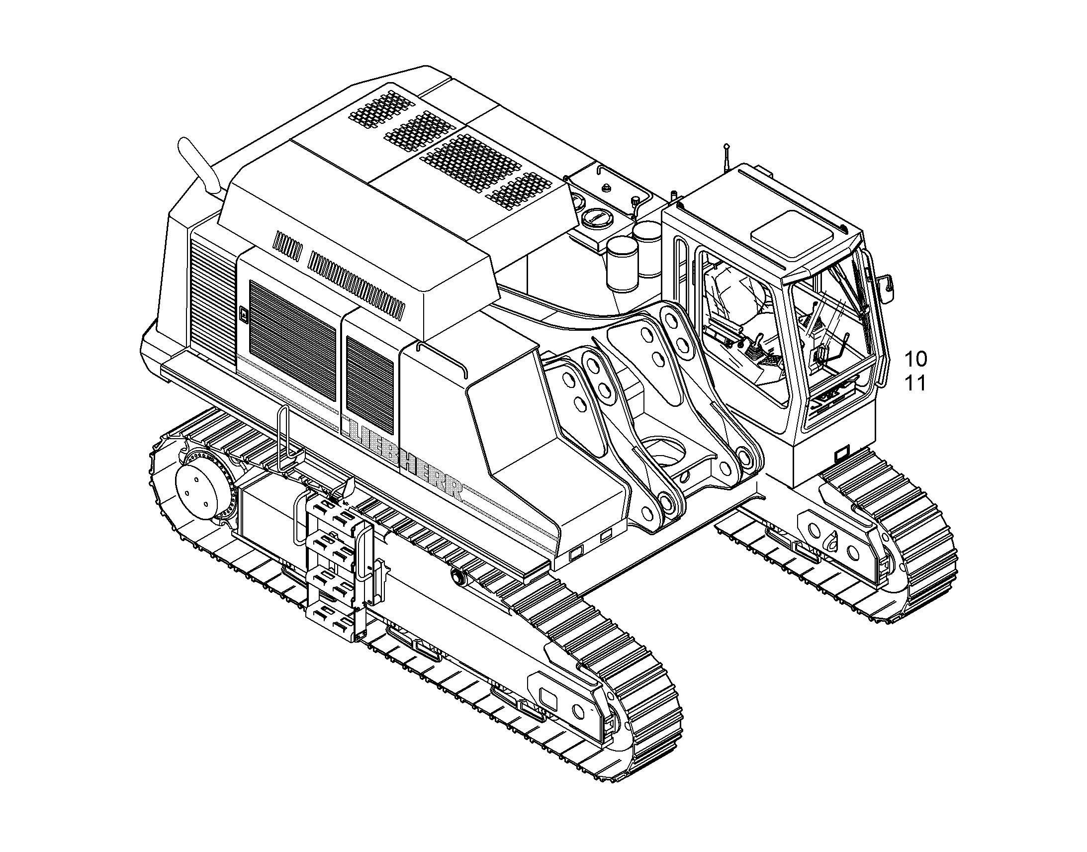 НОЖН.ПЕДАЛЬ УПРАВЛ.ХОДОВ.ЧАСТИ 10380746 LIEBHERR