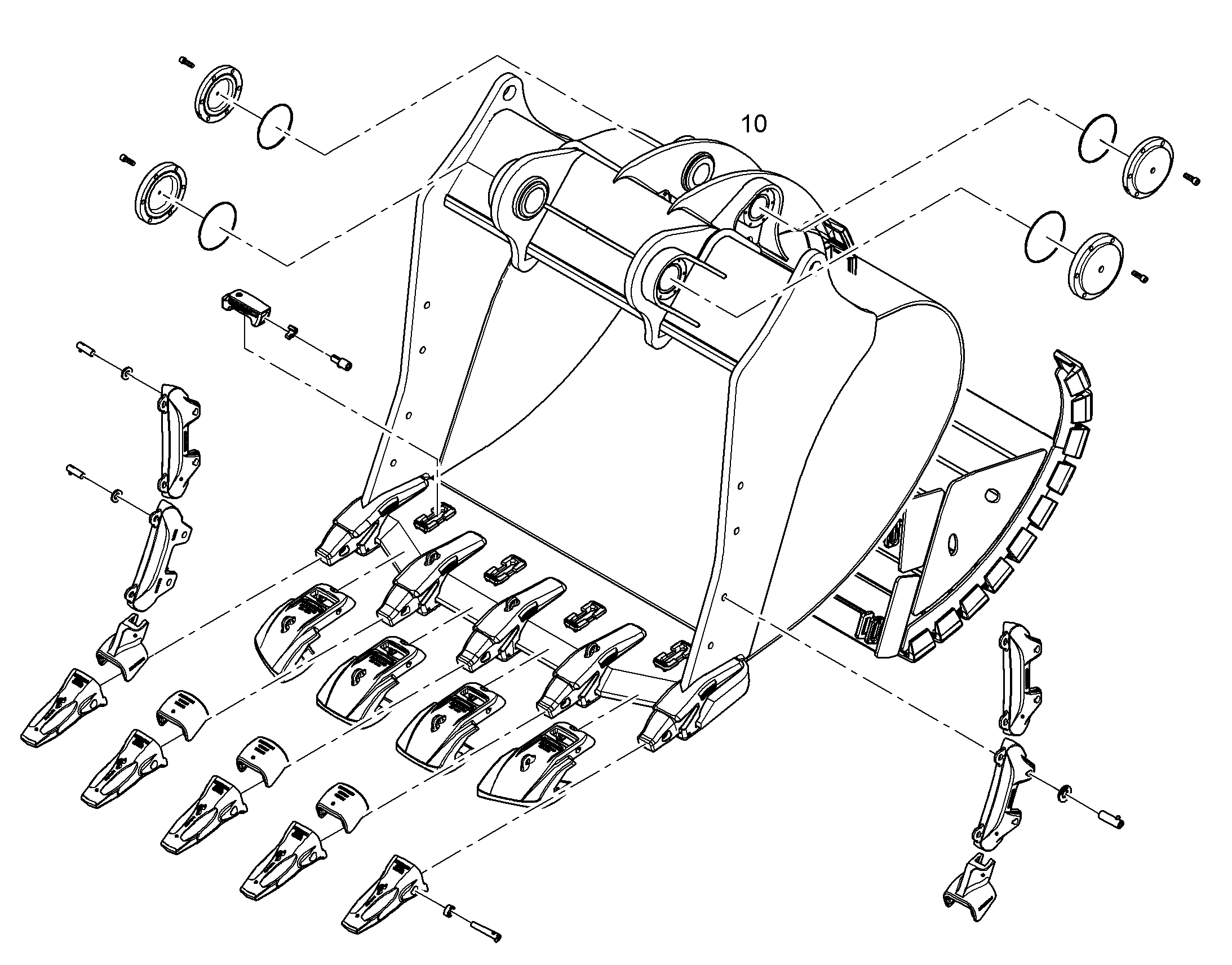 ЛОПАТА ОБРАТНАЯ HDV 11468007 LIEBHERR