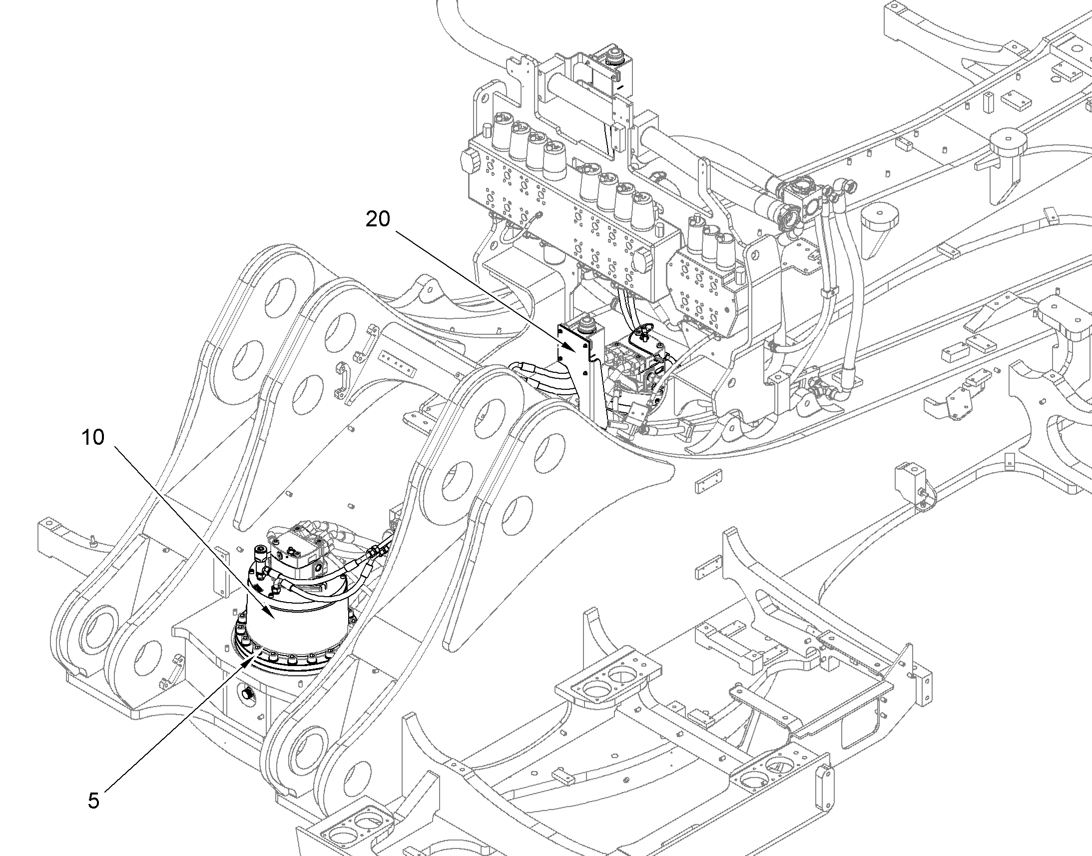 МЕХАНИЗМ ПОВОРОТА 10408350 LIEBHERR