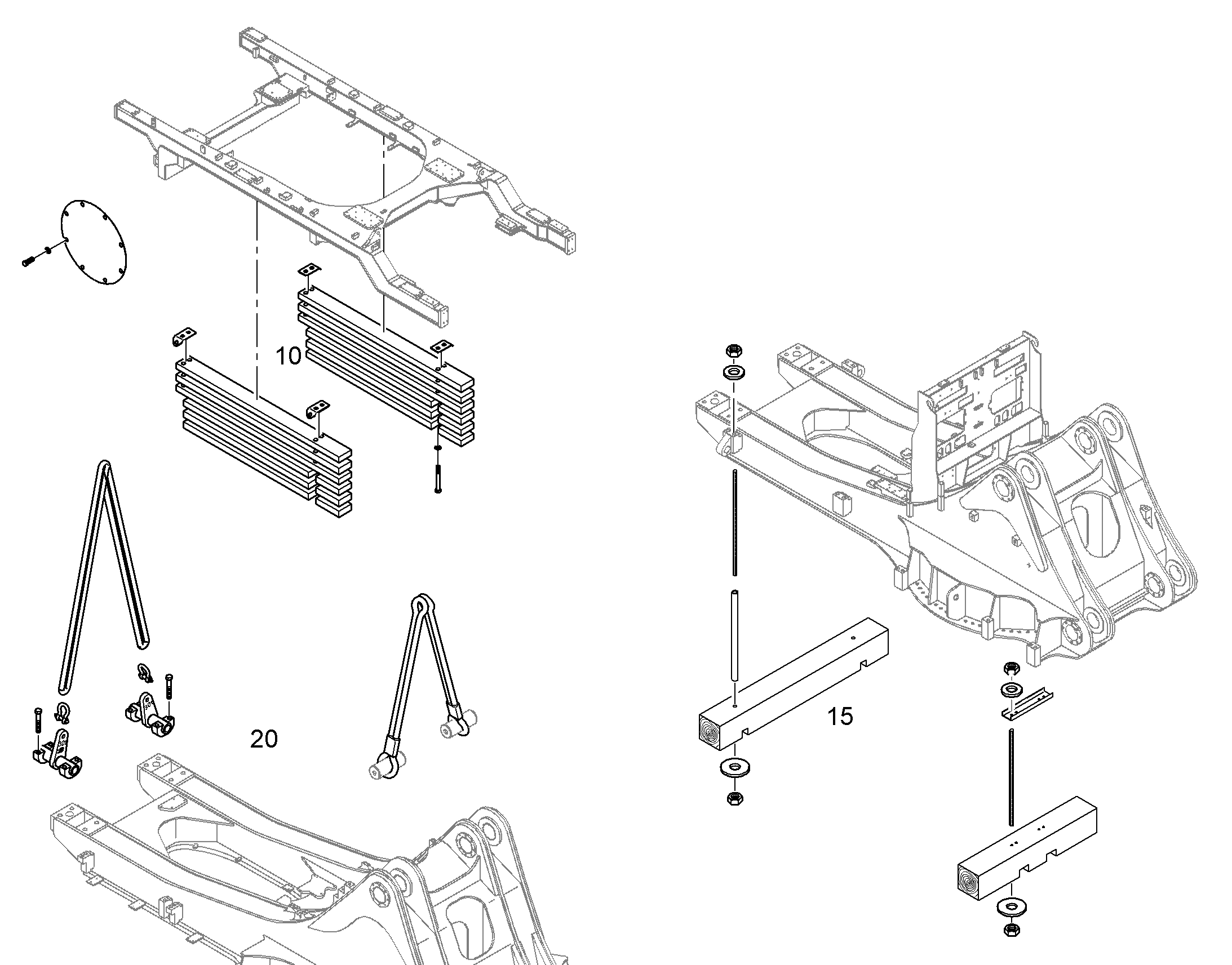 ПОДЪЕМН. УСТР-ВО ПОВ. ПЛАТФ. 10383440 LIEBHERR