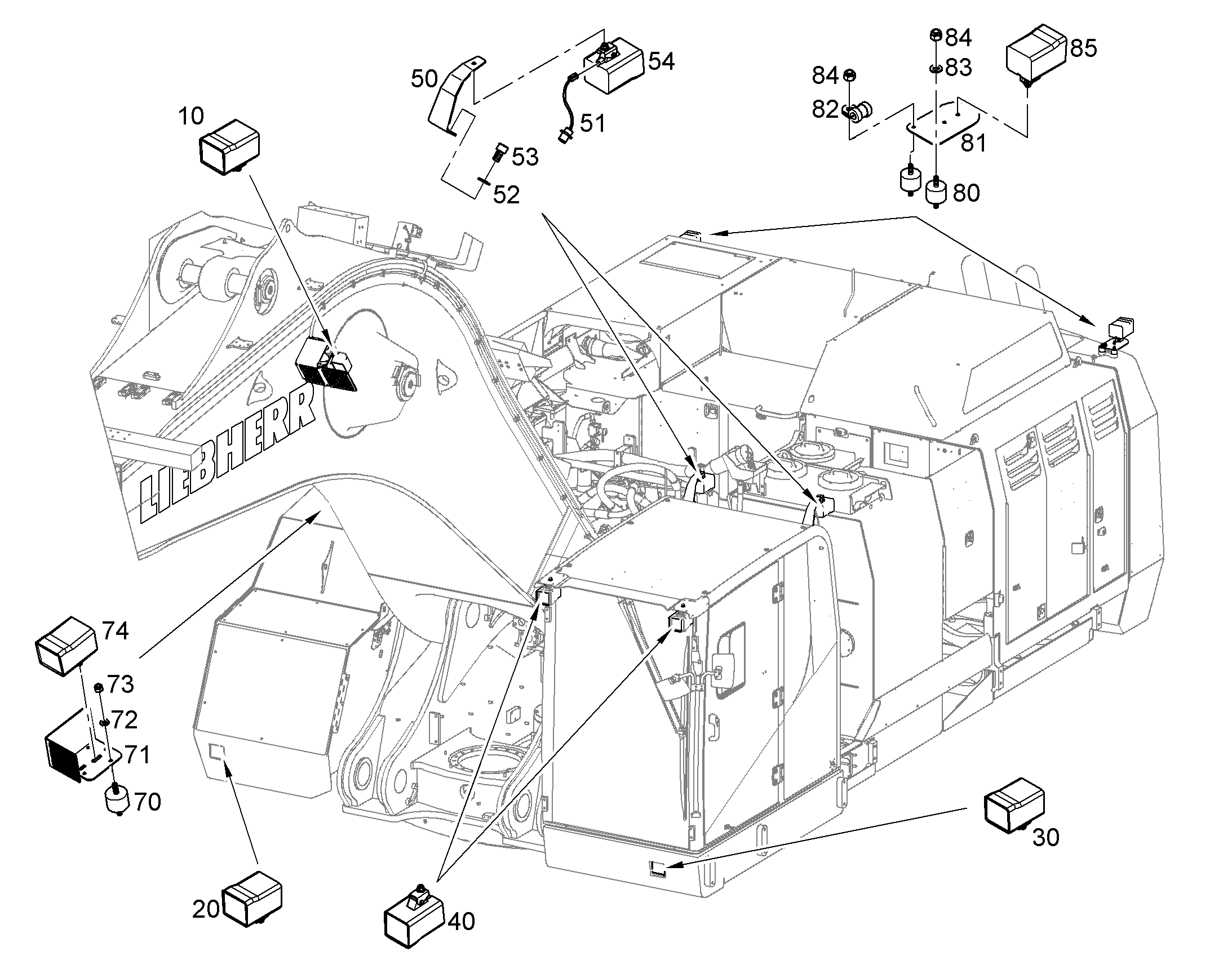 ДЕРЖАТЕЛЬ XENON 11079106 LIEBHERR