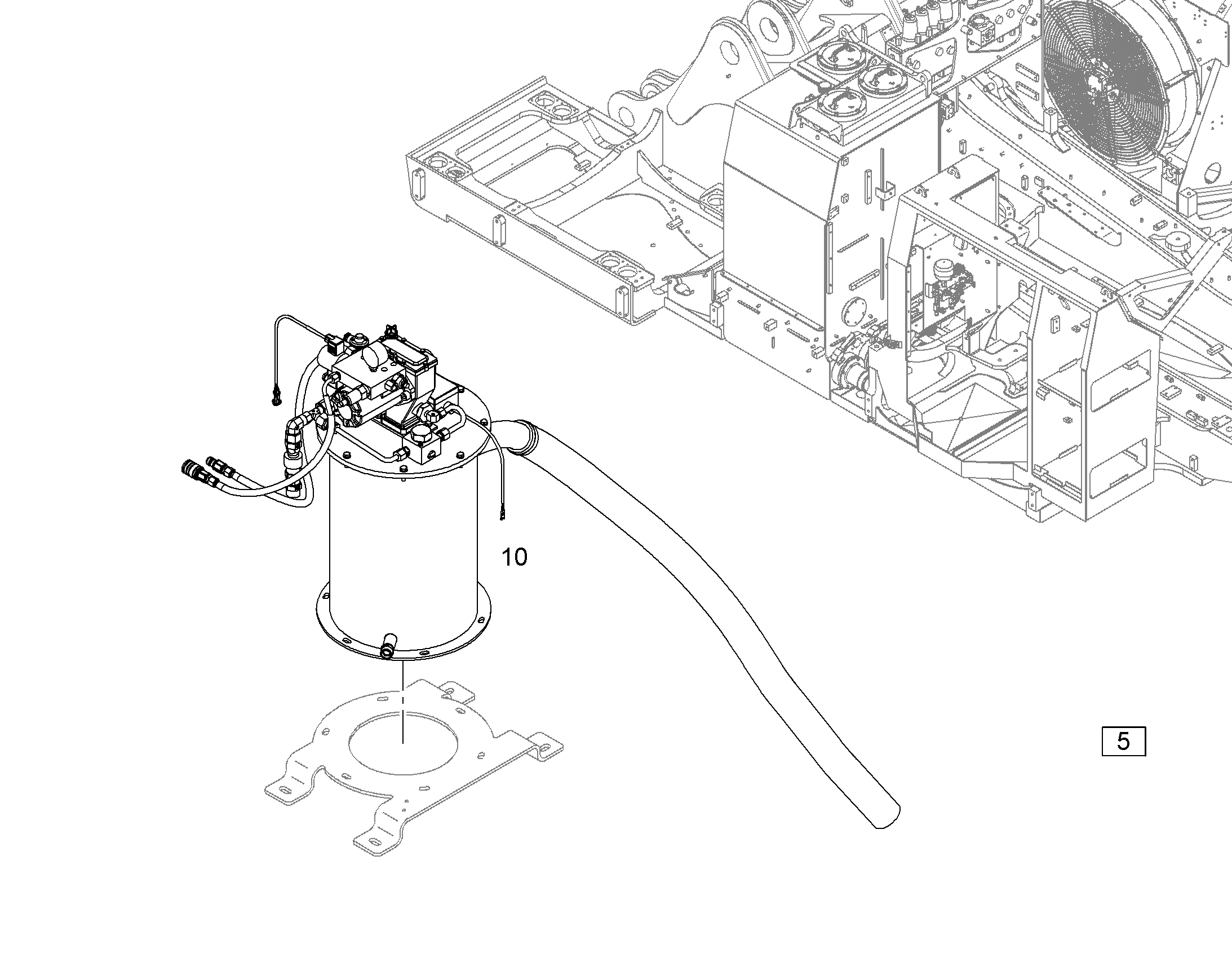 НАСОС ВСТРОЕННЫЙ F.OBW 11490217 LIEBHERR